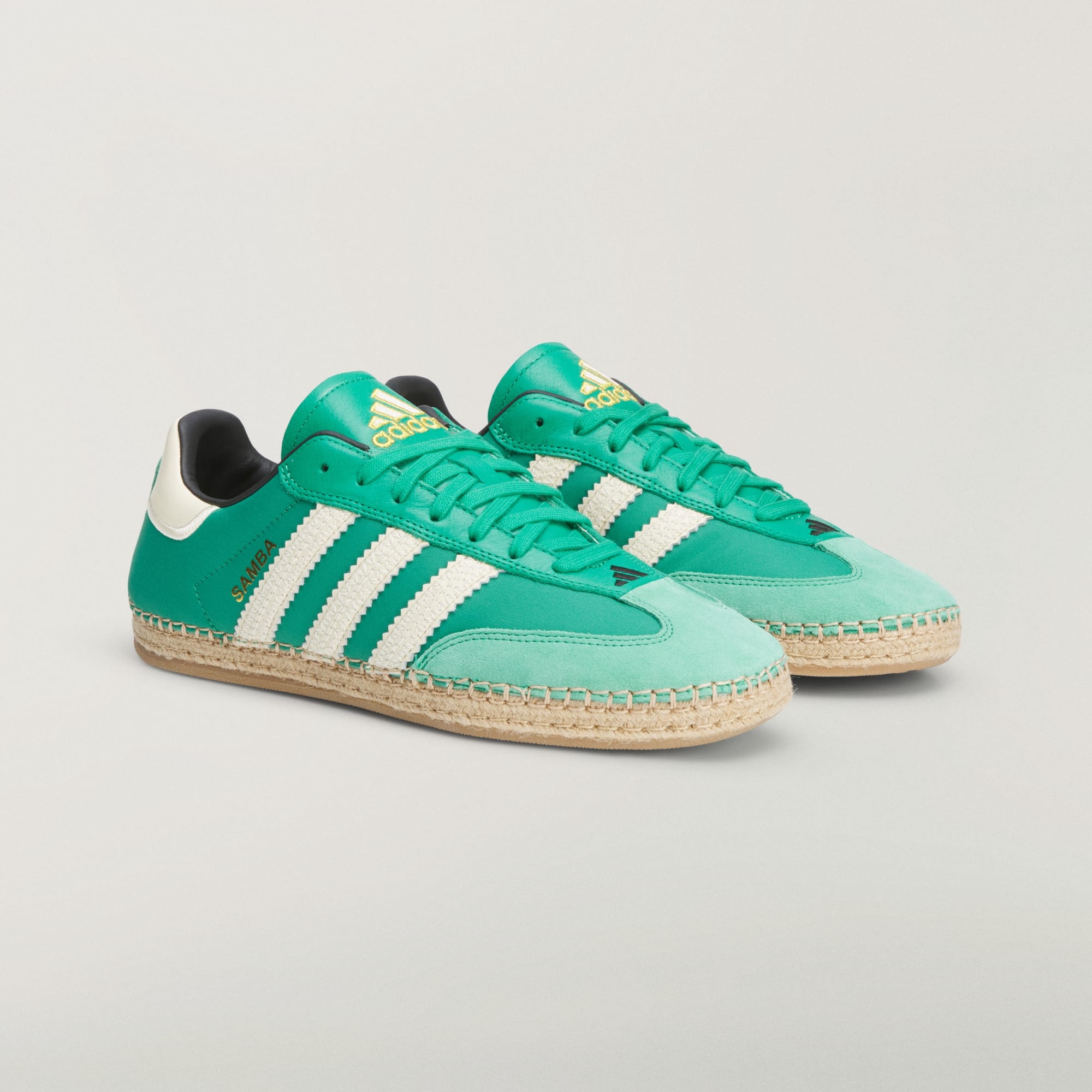 CLOT SAMBA ESPADRILLE BY EDC - Court Green / Warm Vanilla / Core Black
