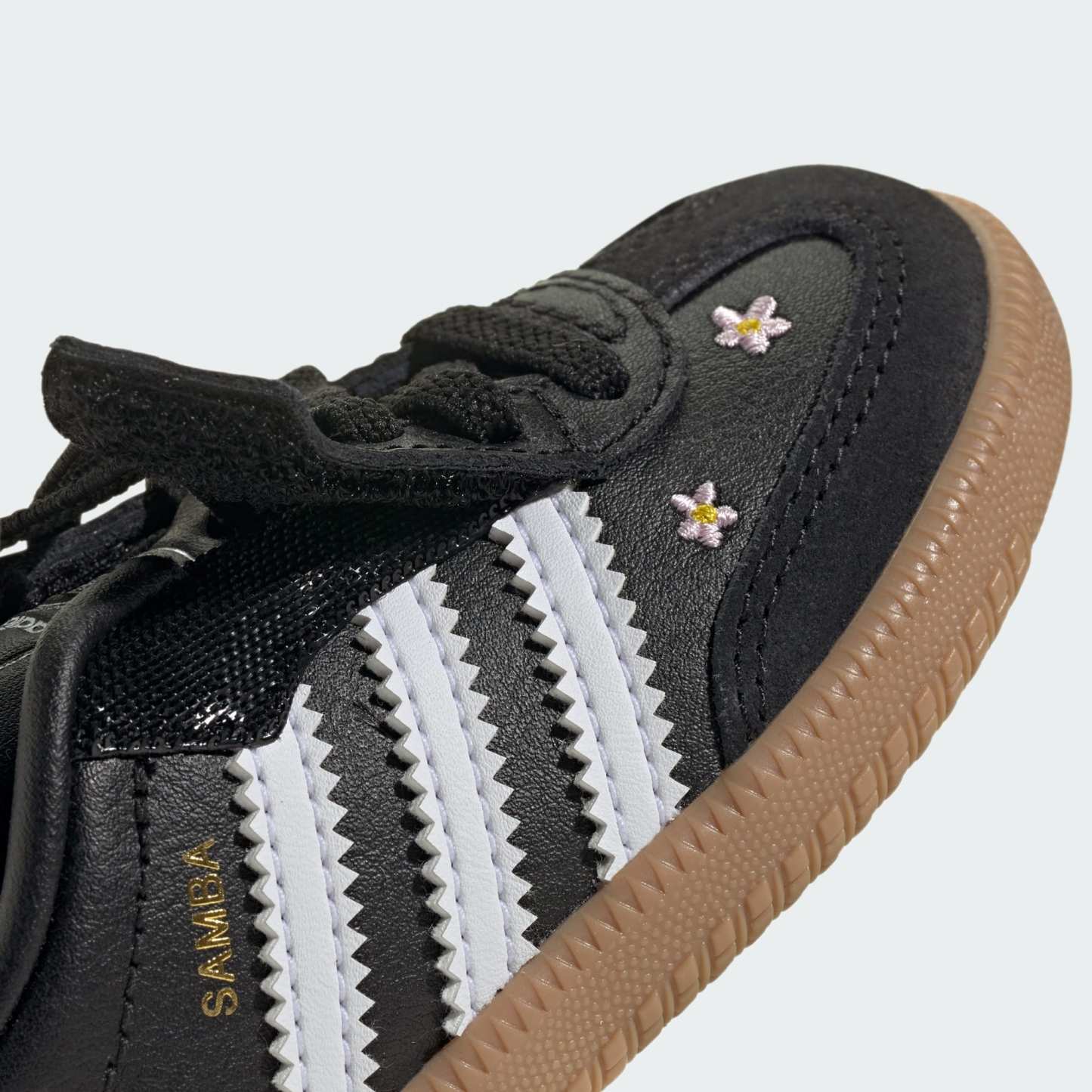SAMBA OG COMFORT CLOSURE ELASTIC LACE SHOES - Core Black / Cloud White / Gum