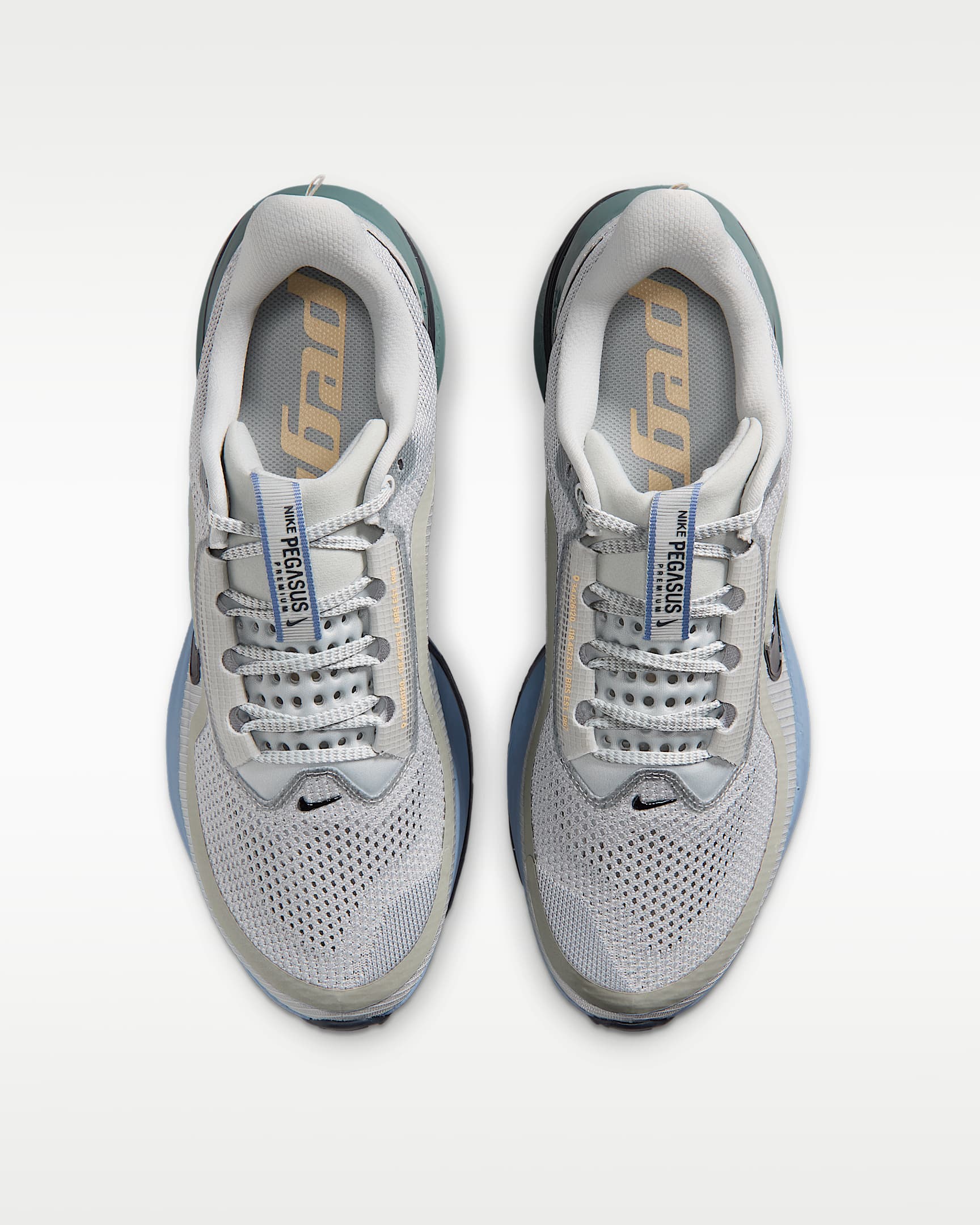 나이키 페가수스 프리미엄 남성 로드 러닝화 - 그레이 미스트/미네랄 슬레이트/워크 블루/다크 옵시디언