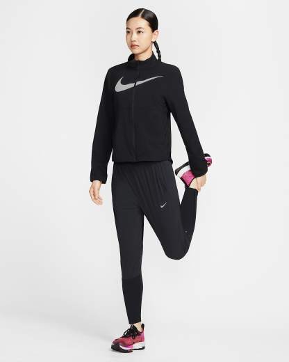 나이키 스위프트 여성 드라이 핏 미드라이즈 러닝 팬츠 - 블랙