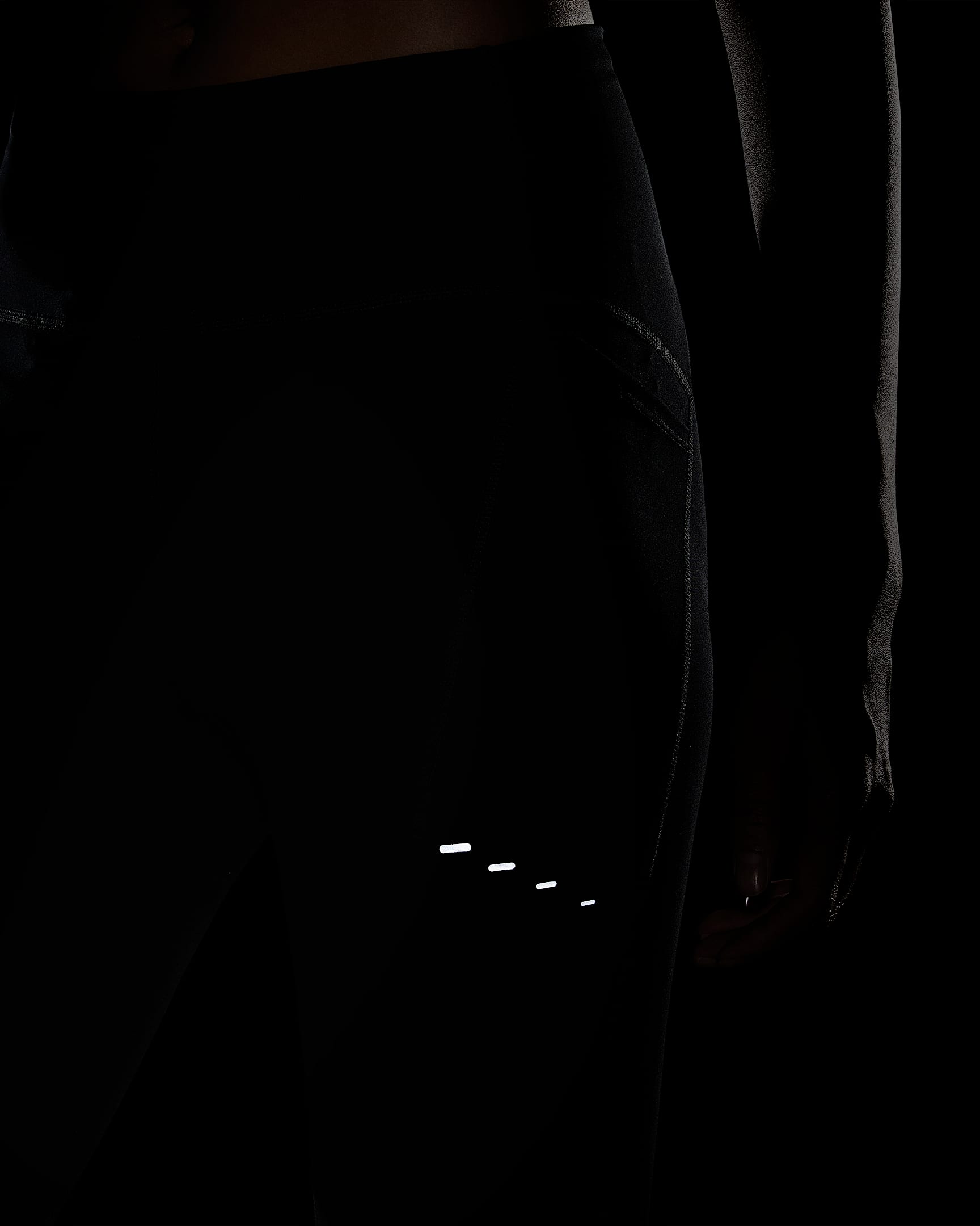나이키 스위프트 여성 하이웨이스트 7/8 포켓 러닝 레깅스 - 블랙