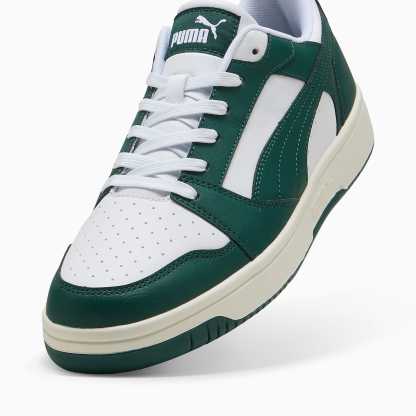 Rebound V6 Low UNISEX Ayakkabı - PUMA White-Dark Myrtle-Warm White - 406388_43 - Görsel 6
