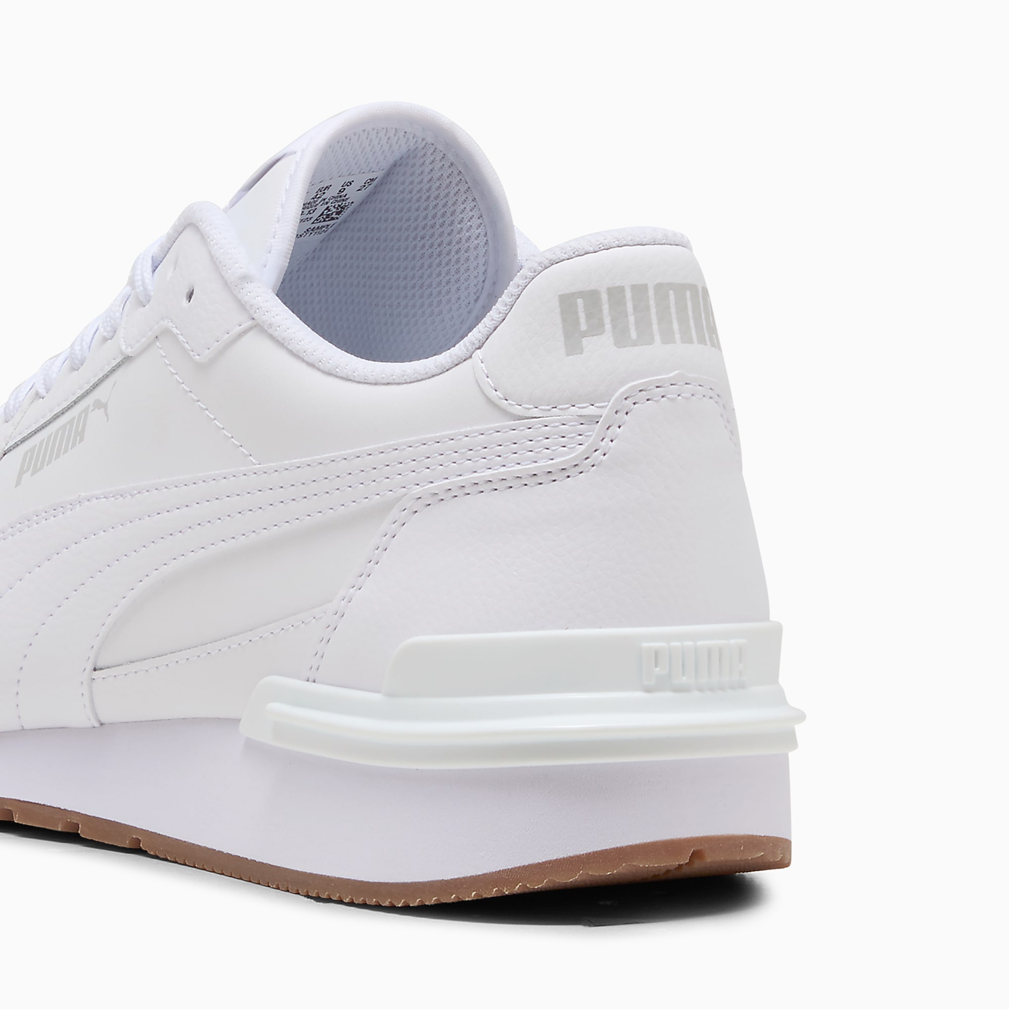 ST Runner v4 UNISEX Ayakkabı - PUMA White-Glacial Gray-Gum - 399068_13 - Görsel 3
