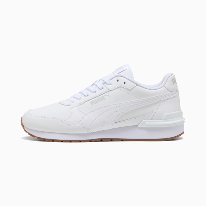 ST Runner v4 UNISEX Ayakkabı - PUMA White-Glacial Gray-Gum - 399068_13 - Görsel 1