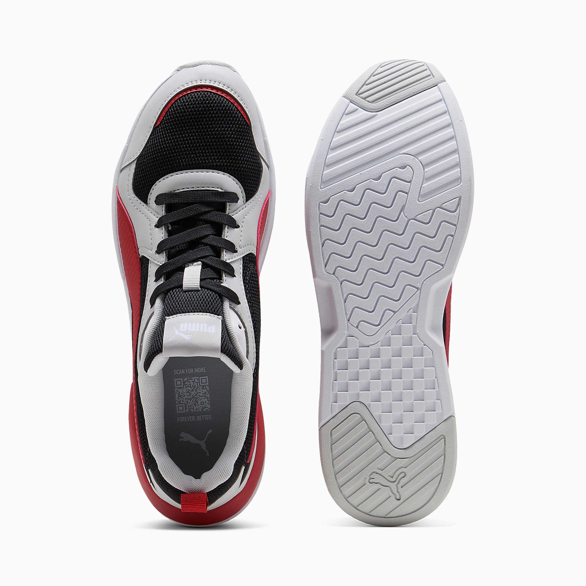 X-Ray 4 LIGHT UNISEX Ayakkabı - PUMA Black-Red Rhythm-Glacial Gray - 407361_04 - Görsel 4