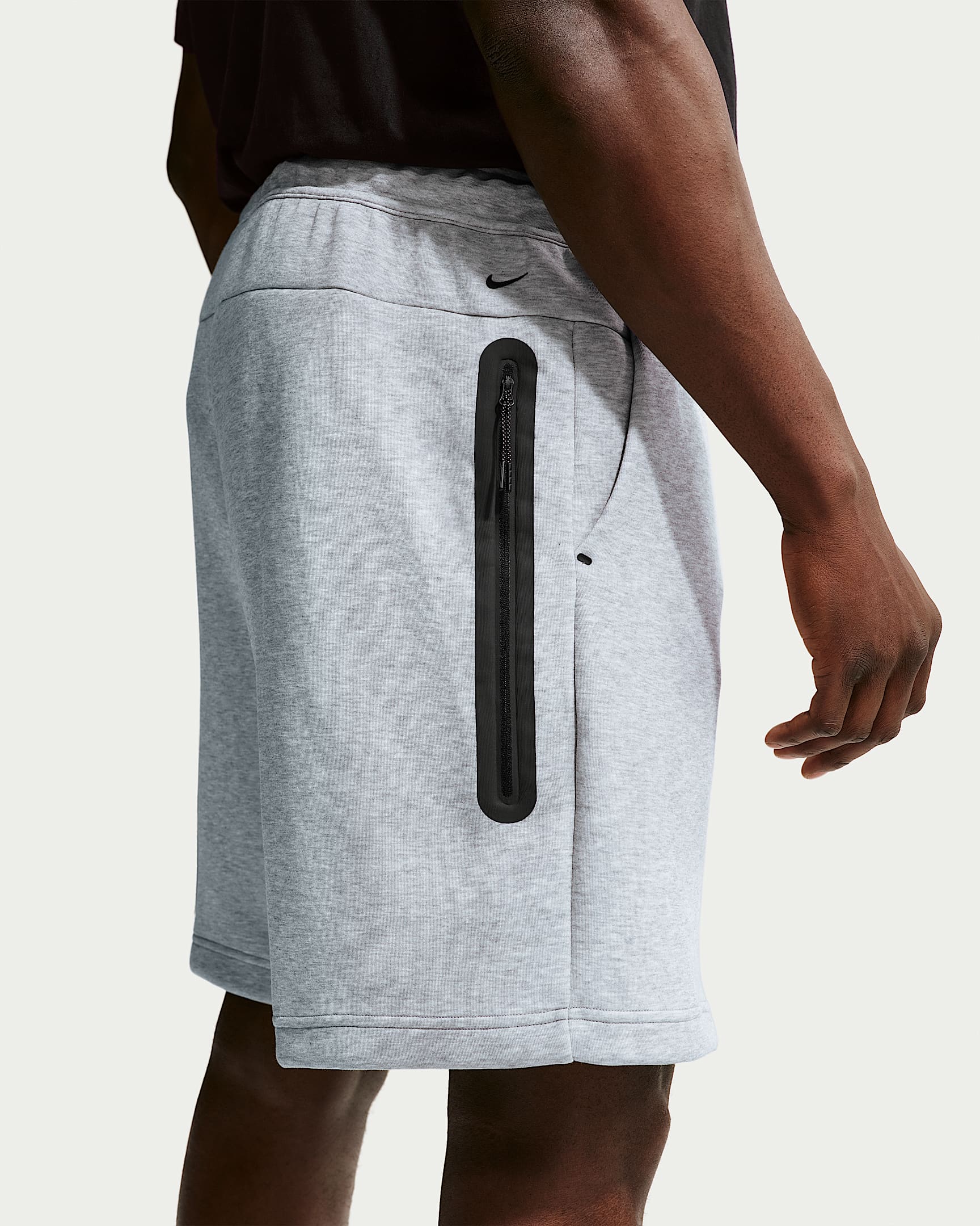 Nike Tech Fleece Erkek Şortu - Dark Grey Heather/Siyah