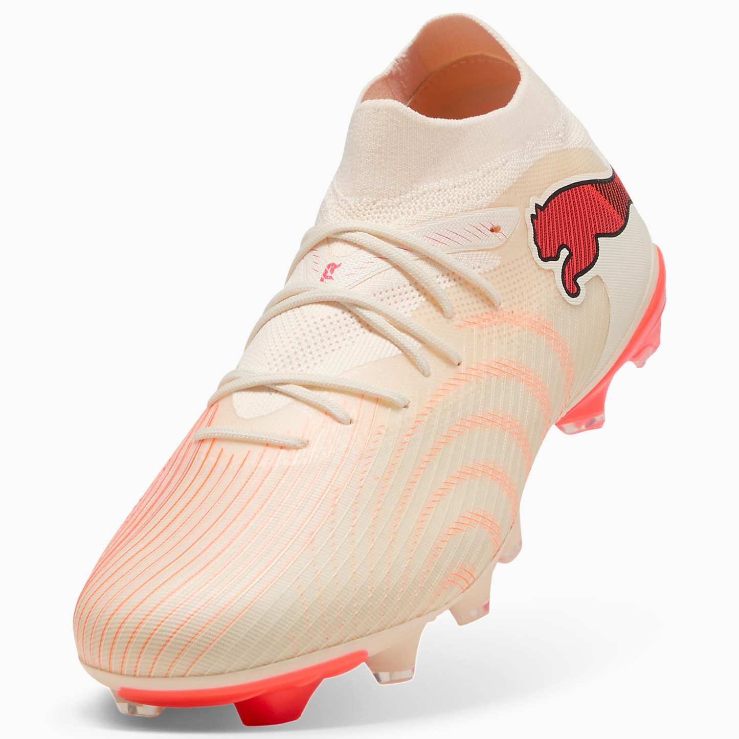 FUTURE 9 MATCH FG/AG UNISEX Krampon - Sugared Almond-PUMA White-Ultra Red-PUMA Black - 109135_01 - Görsel 6