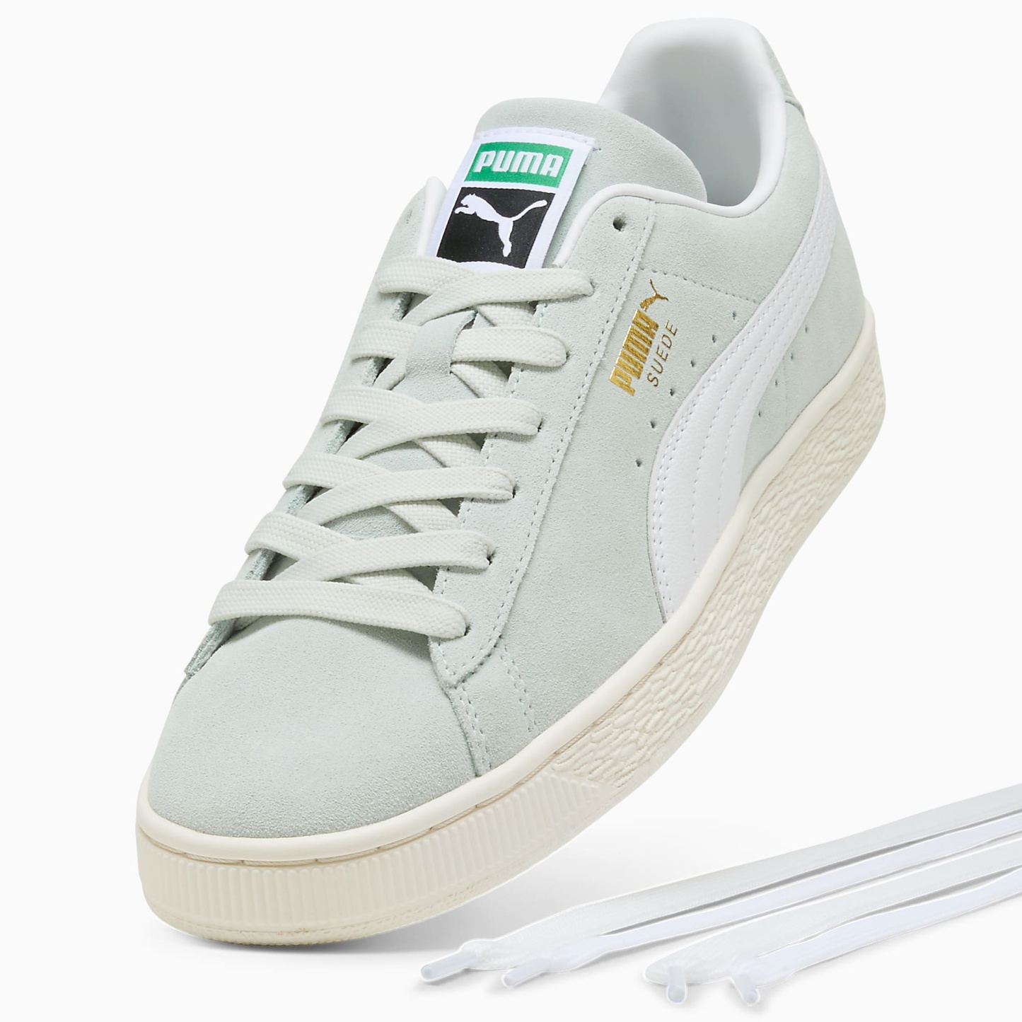 Suede CLASSIC UNISEX Ayakkabı - Créme De Mint-PUMA White - 399781_43 - Görsel 8