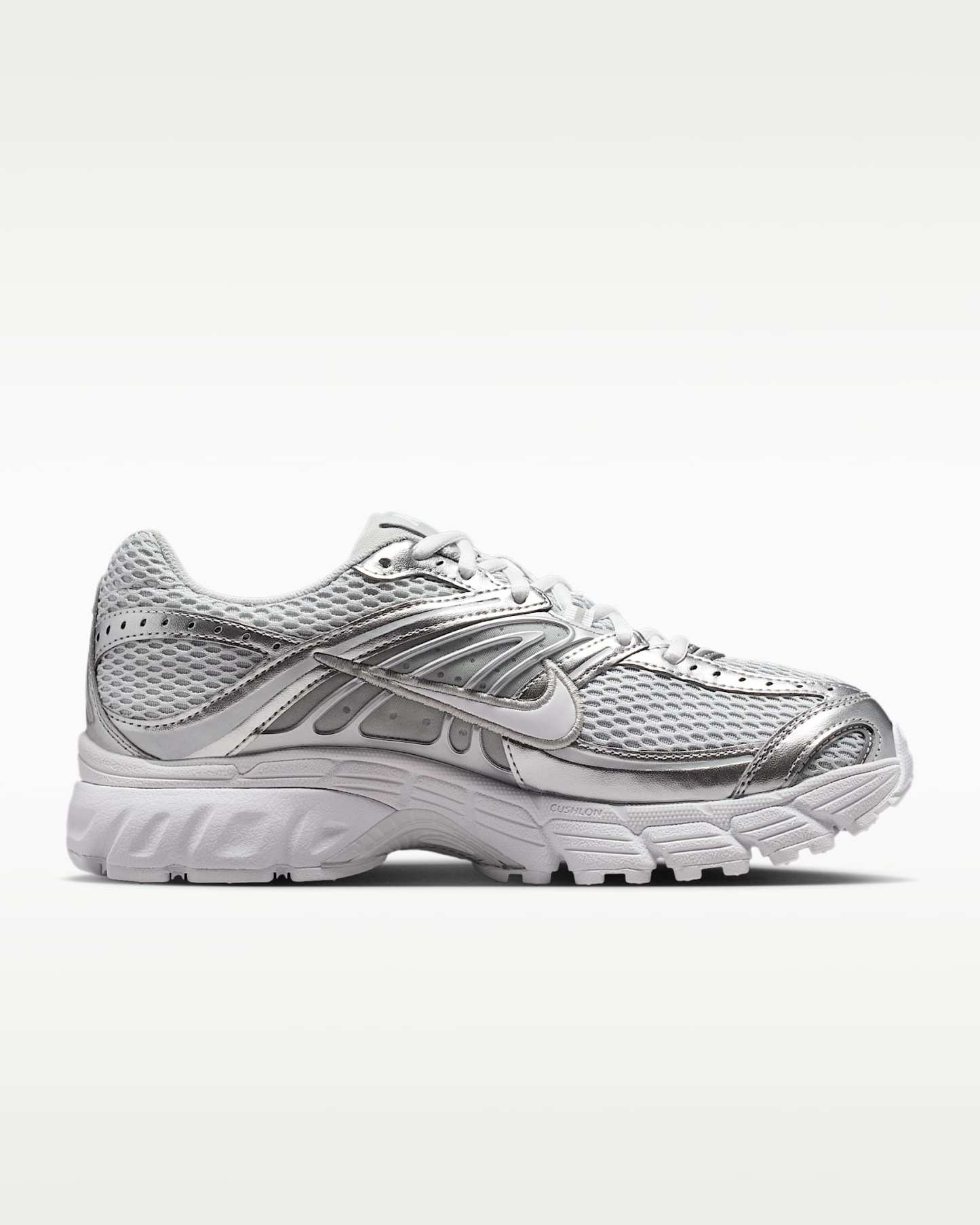 Yansıtıcı Vurgulara Sahip Nike Air Max Moto 2K Kadın Ayakkabısı - Grey Fog/Metallic Silver/Beyaz
