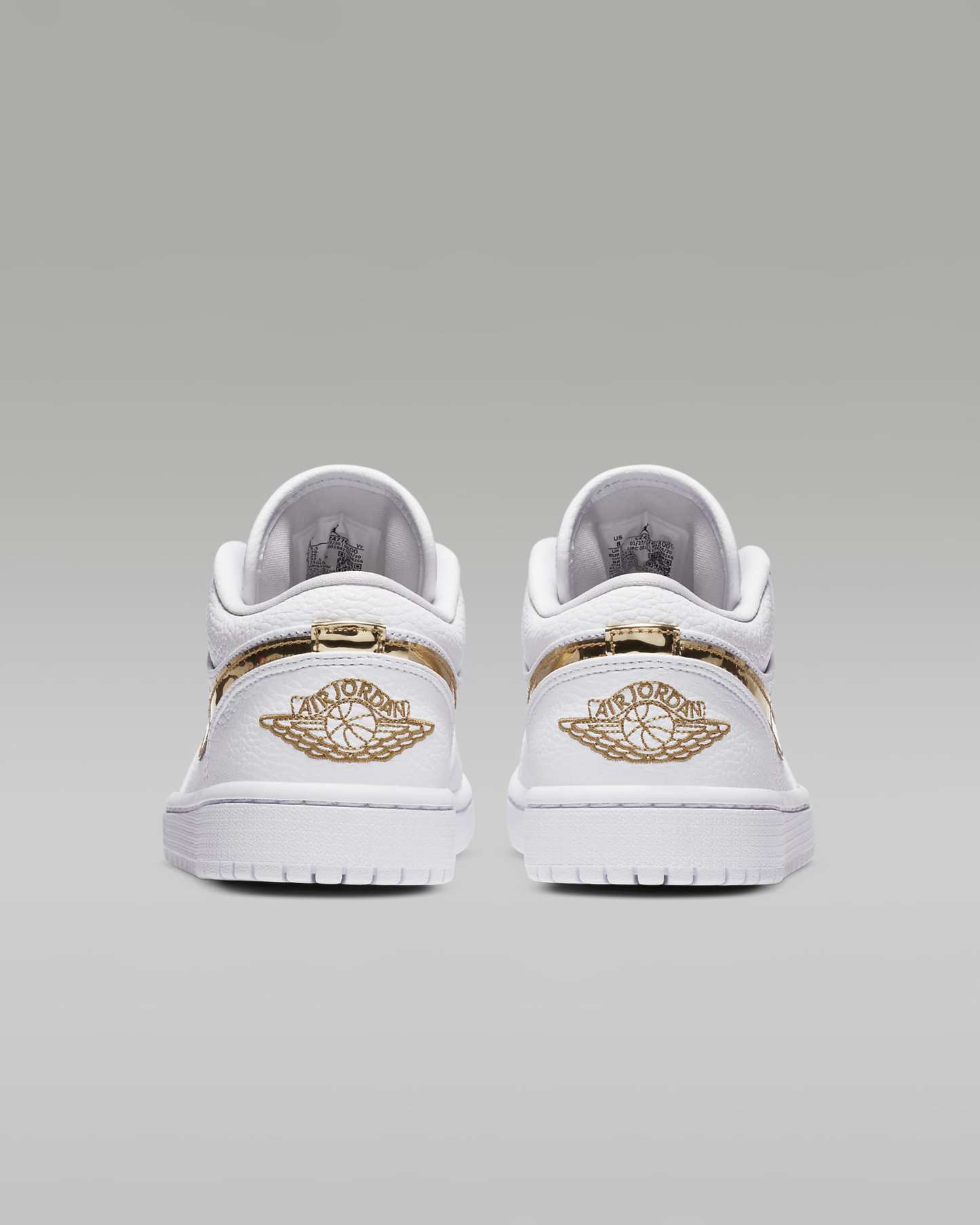 Air Jordan 1 Low SE Kadın Ayakkabısı - Beyaz/Beyaz/Metallic Gold
