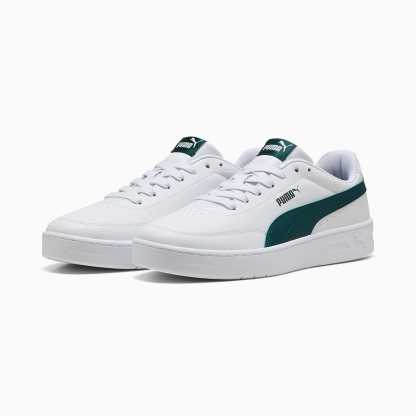Court CLASSIC Clean UNISEX Ayakkabı - PUMA White-Dark Green - 402223_24 - Görsel 2