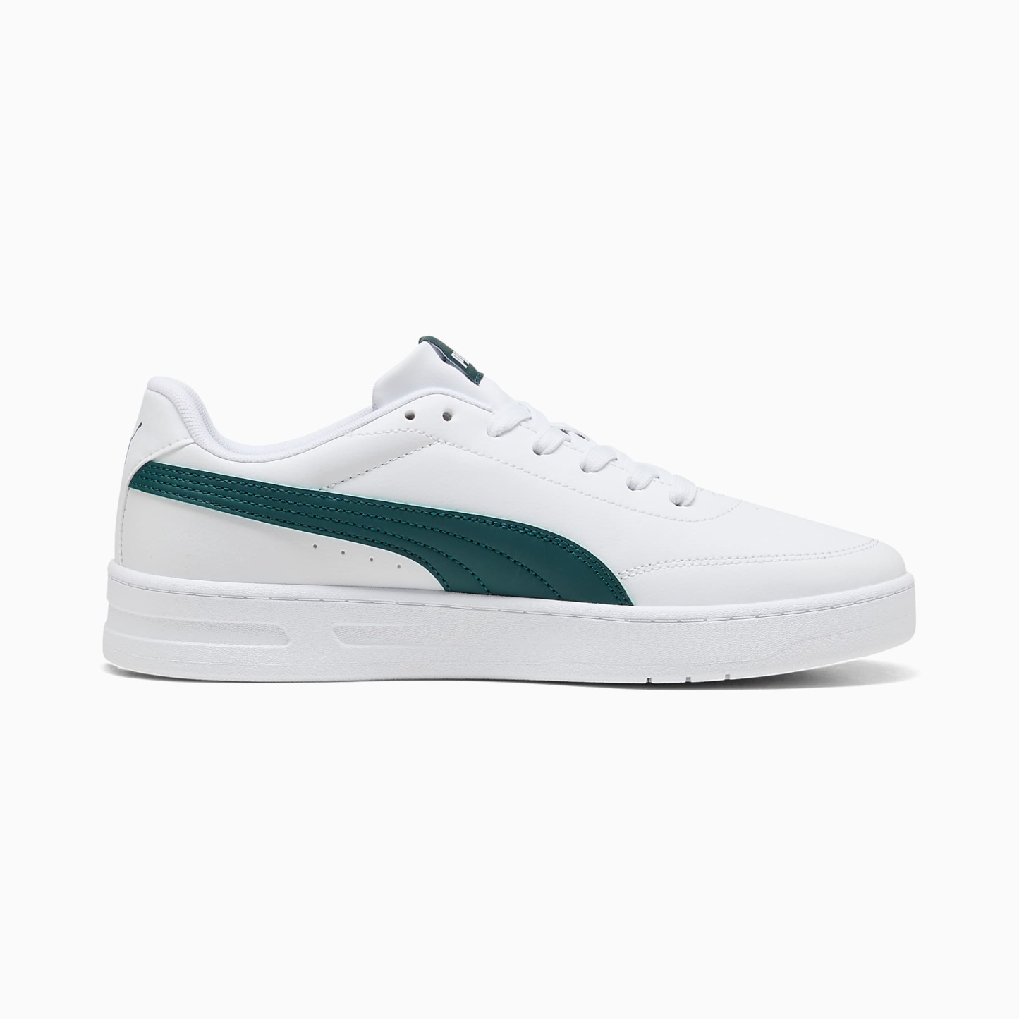 Court CLASSIC Clean UNISEX Ayakkabı - PUMA White-Dark Green - 402223_24 - Görsel 5