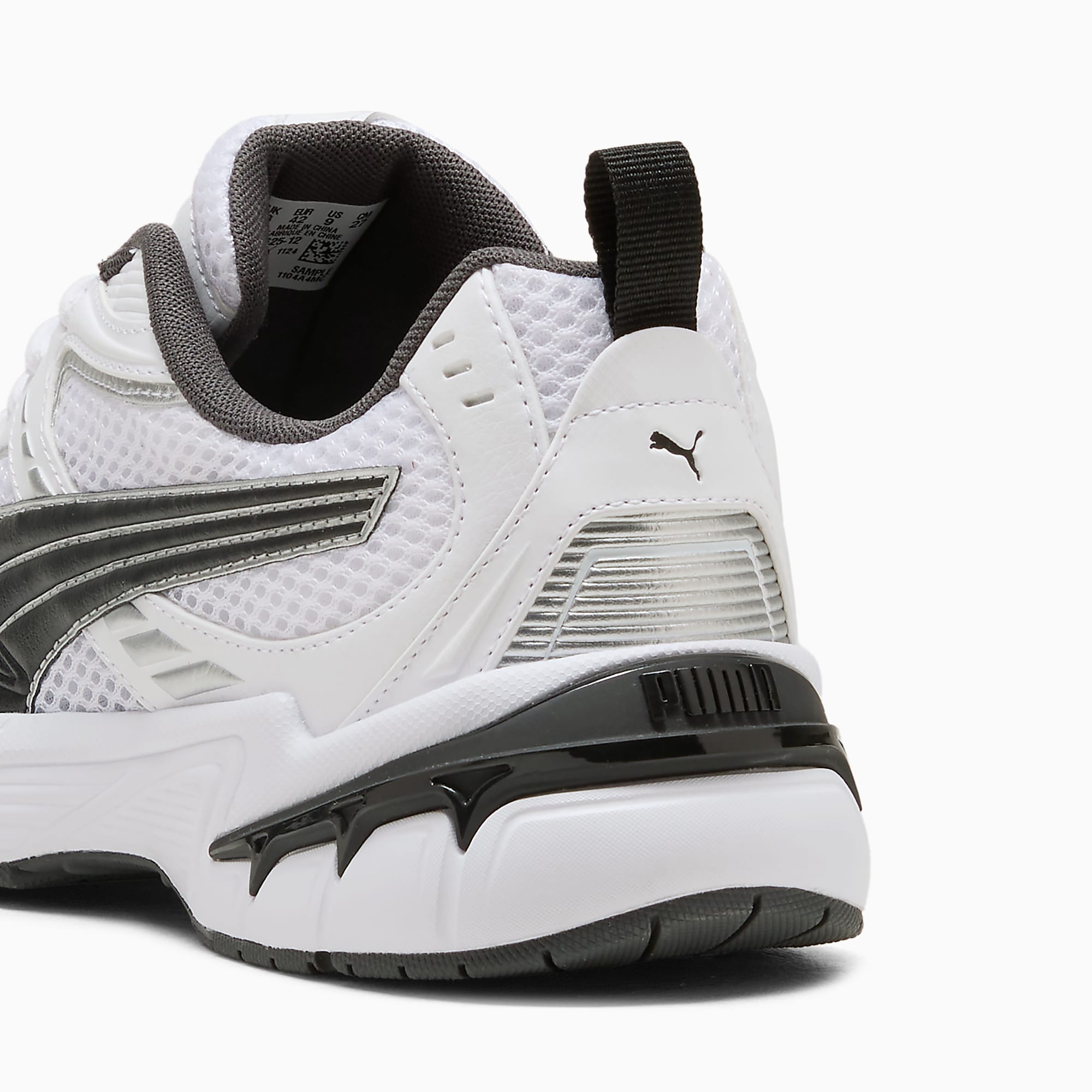 MILENIO Tech 2000 UNISEX Ayakkabı - Puma White-Puma Black-Puma Silver - 402625_12 - Görsel 3