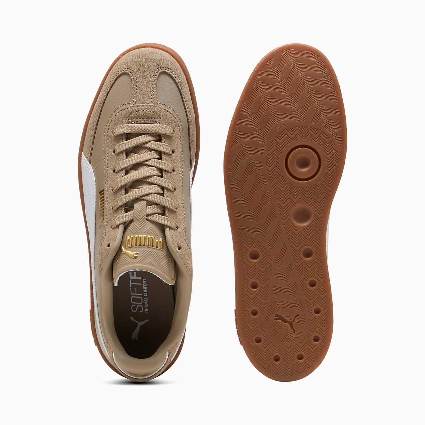 PUMA Club II Era Unisex Spor Ayakkabı - Ice Coffee-PUMA White - 397447_35 - Görsel 4