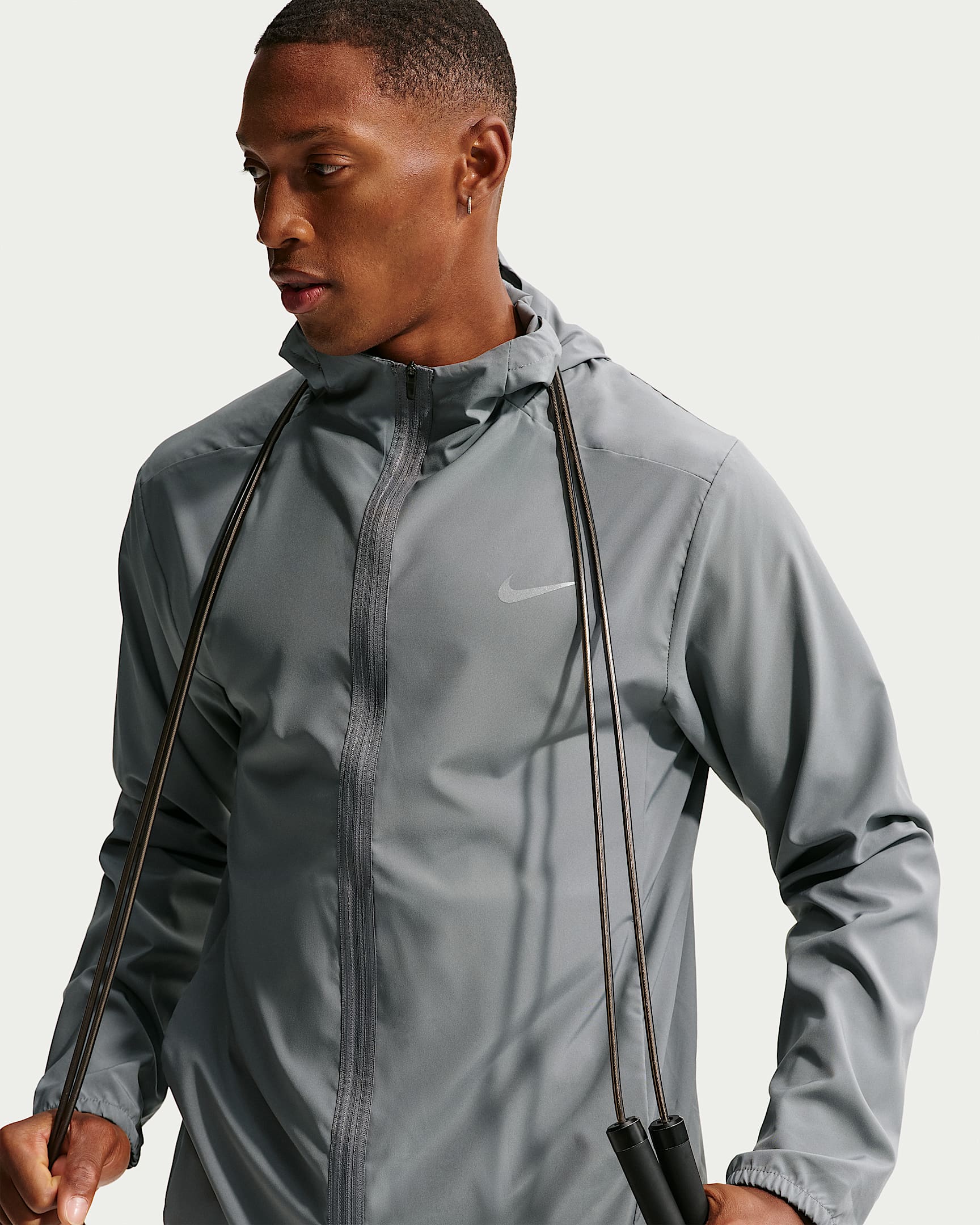 Nike Form Dri-FIT Kapüşonlu Çok Yönlü Erkek Ceketi - Smoke Grey
