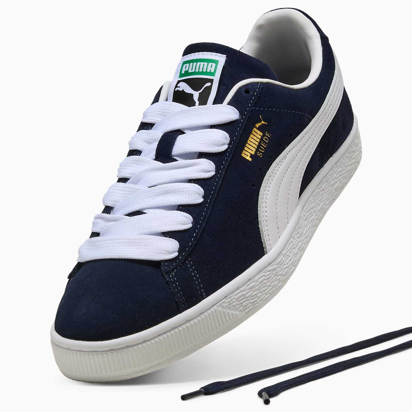 Suede CLASSIC UNISEX Ayakkabı - PUMA Navy-PUMA White - 399781_03 - Görsel 8