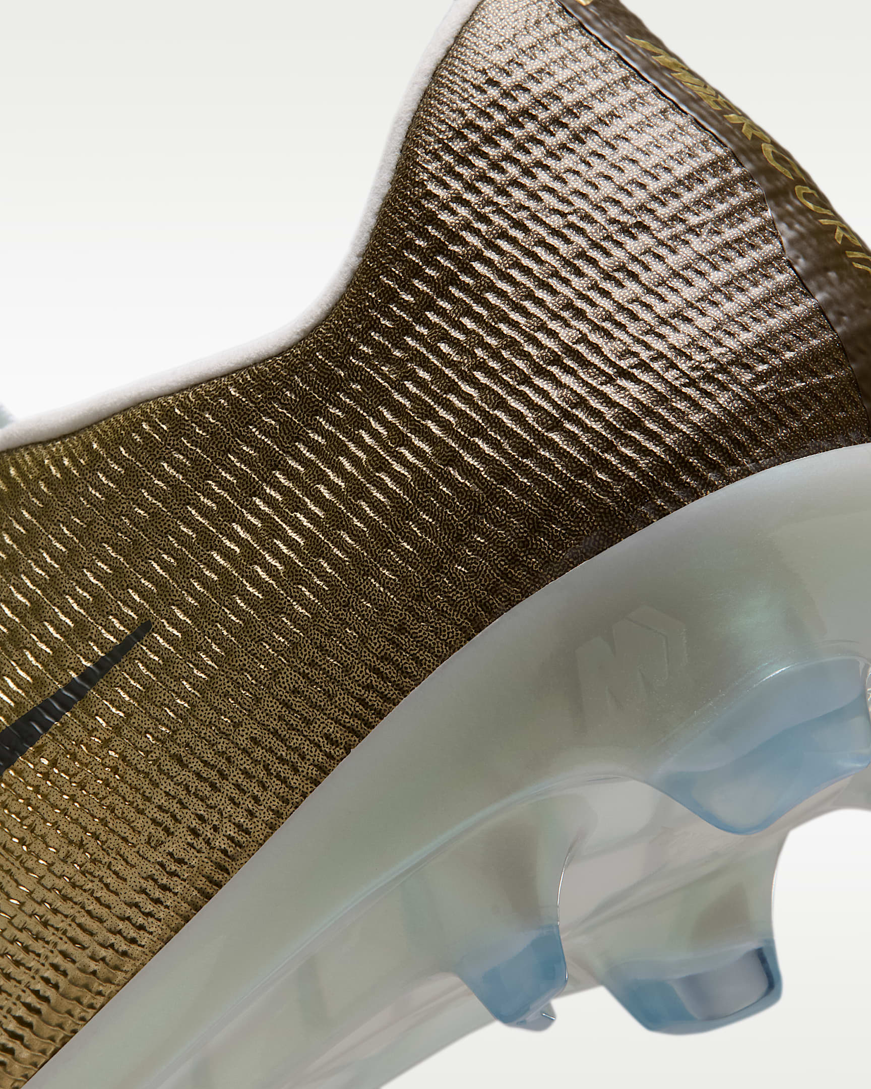 Nike Mercurial Superfly 11 Elite "Kylian Mbappé" Düşük Bilekli Kuru Çim Zemin Kramponu - Metallic Gold/Green Glow