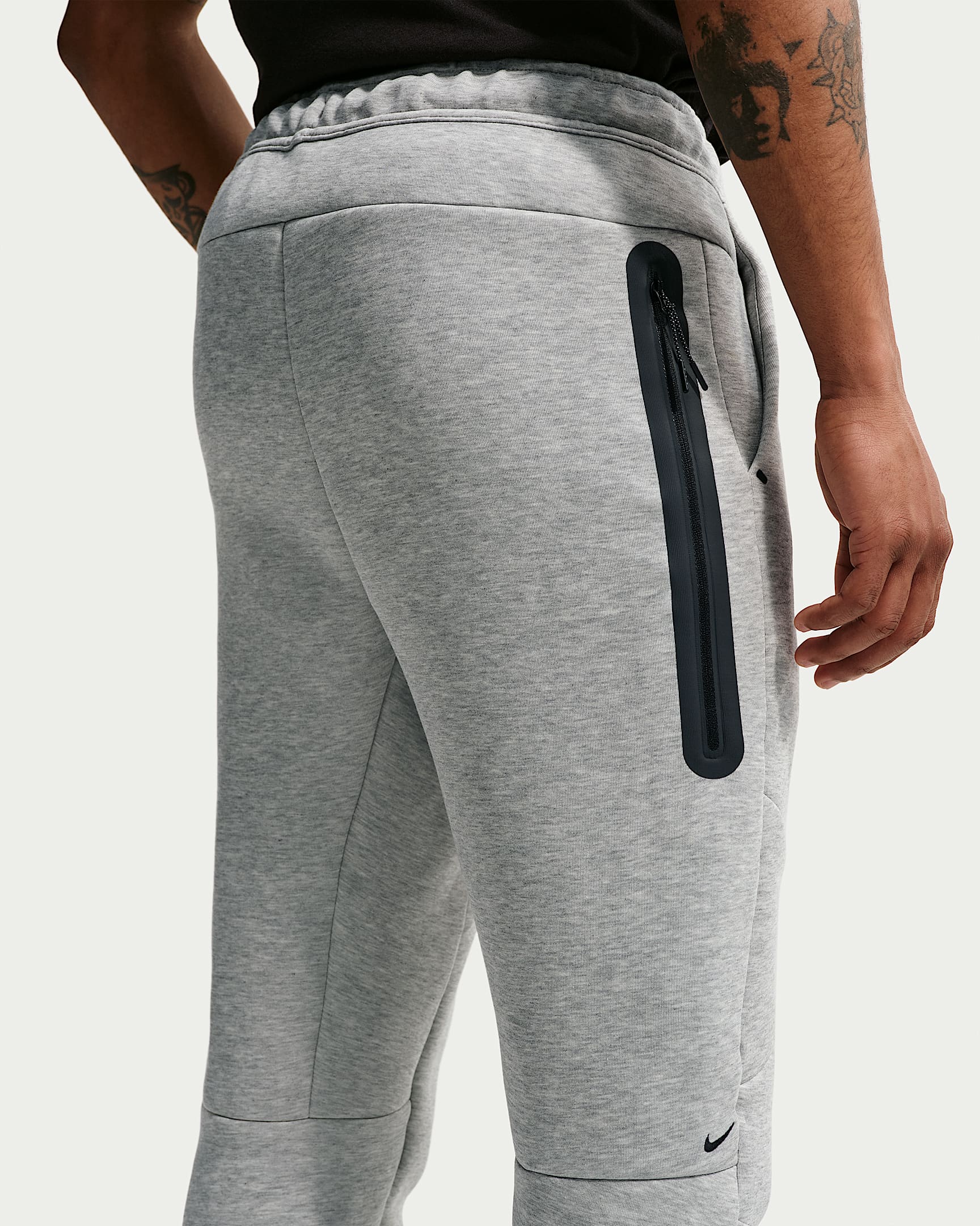 Nike Tech Fleece Erkek Jogger'ı - Dark Grey Heather/Siyah