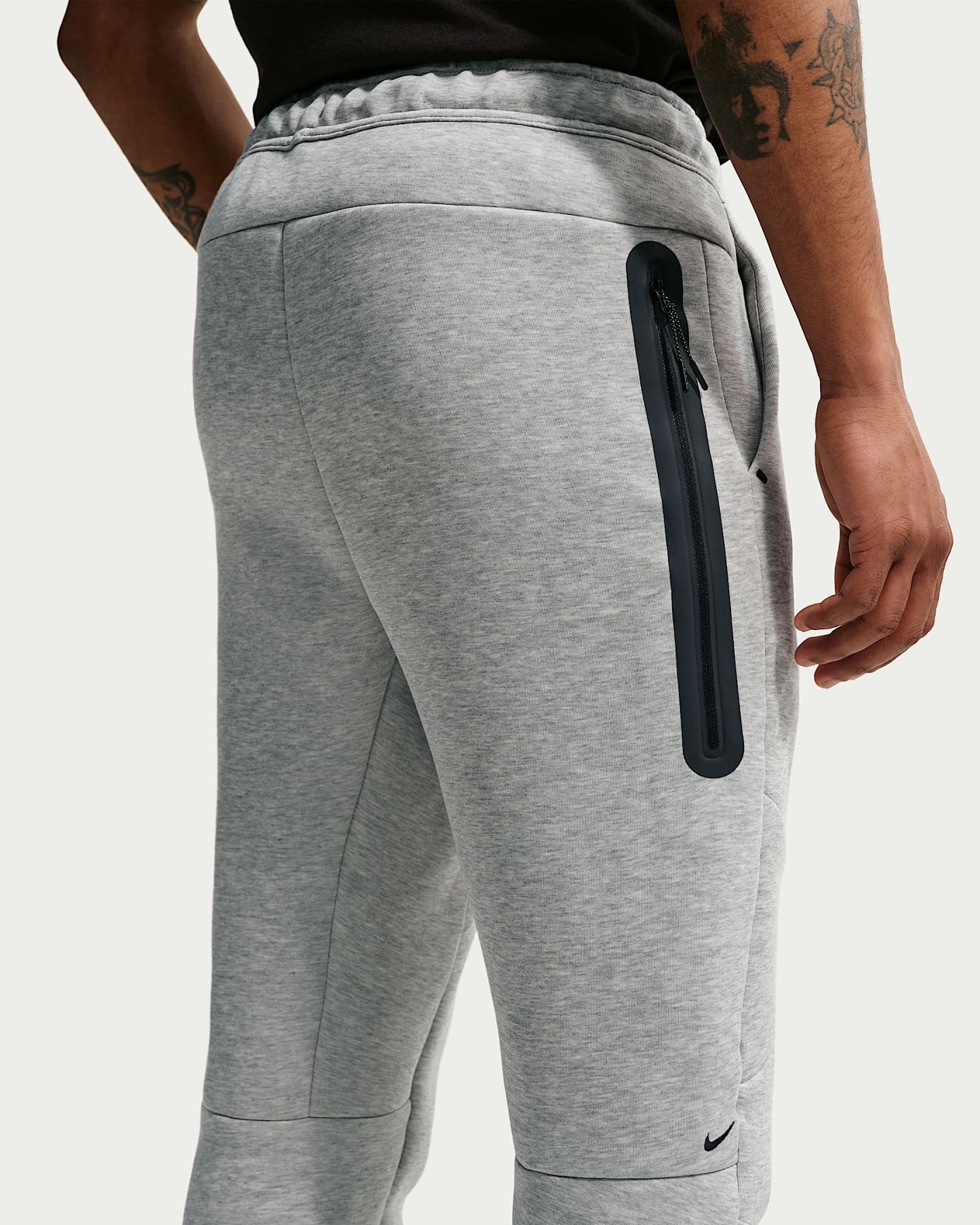 Nike Tech Fleece Erkek Jogger'ı - Dark Grey Heather/Siyah