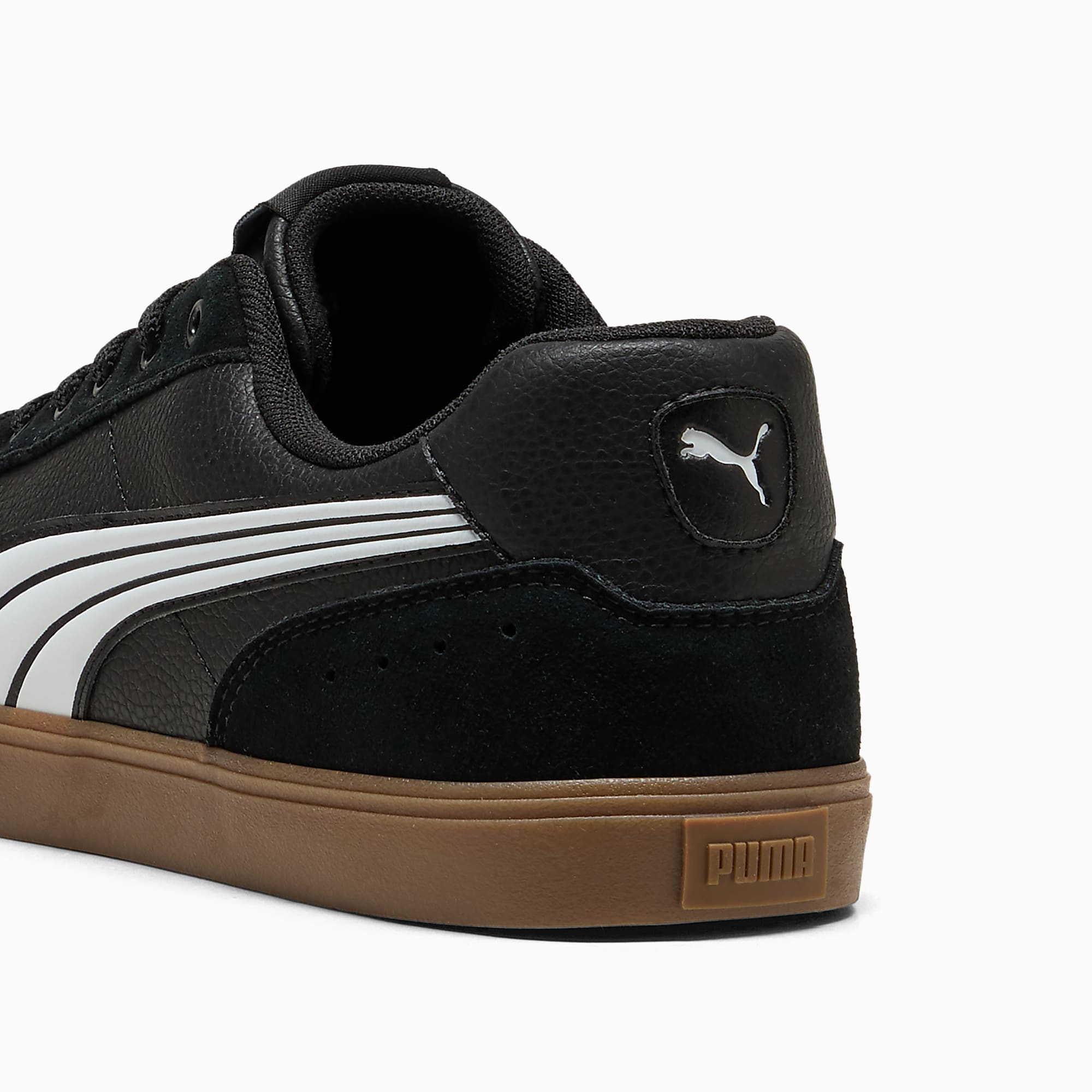 Court Ever UNISEX Ayakkabı - Puma Black-Puma White-Gum - 407186_01 - Görsel 3