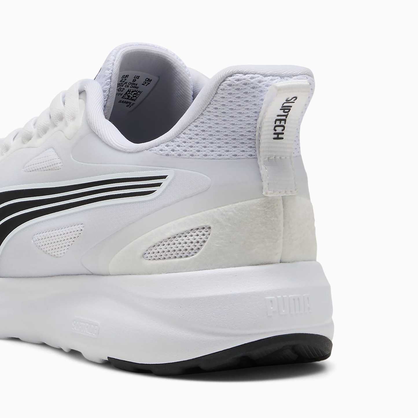 SOFTRIDE COSMIC Street SLIPTECH UNISEX Ayakkabı - Puma White-Puma Black - 402632_02 - Görsel 3