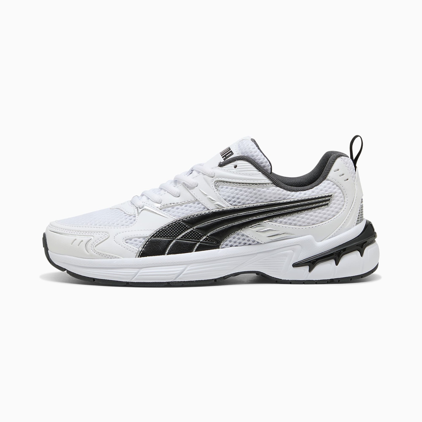 MILENIO Tech 2000 UNISEX Ayakkabı - Puma White-Puma Black-Puma Silver - 402625_12 - Görsel 1