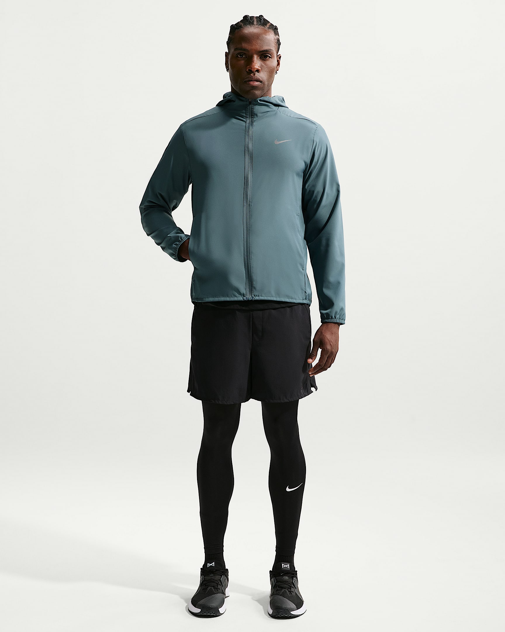 Nike Form Dri-FIT Kapüşonlu Çok Yönlü Erkek Ceketi - Mineral Slate
