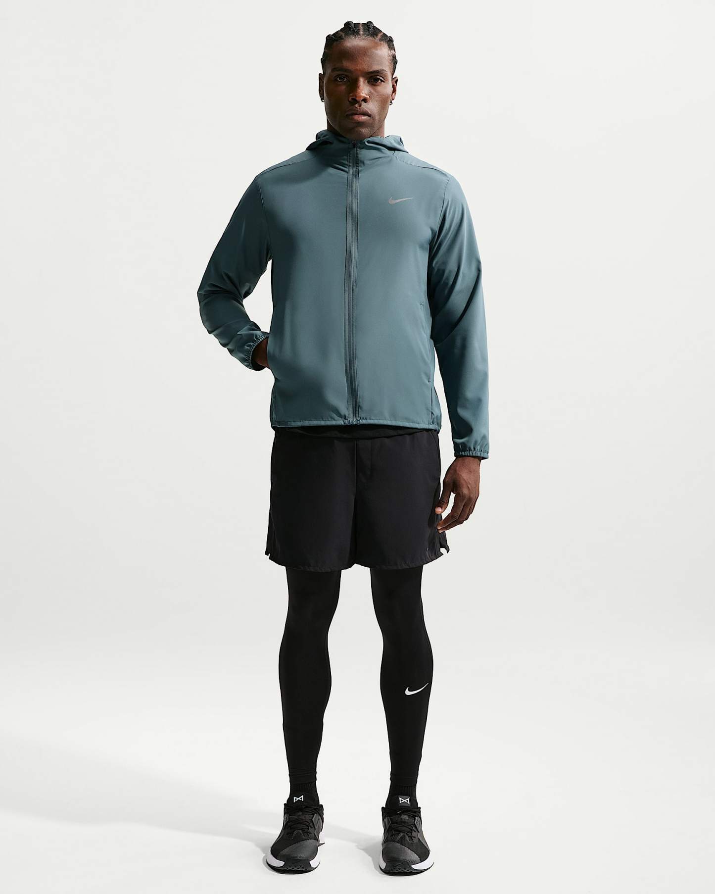 Nike Form Dri-FIT Kapüşonlu Çok Yönlü Erkek Ceketi - Mineral Slate