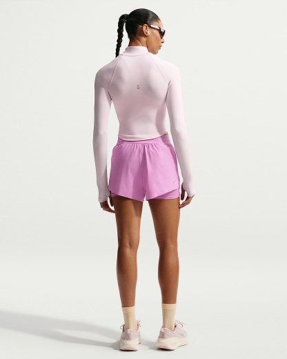 Nike Swift Dri-FIT Normal Belli 2'si 1 Arada Kadın Koşu Şortu - Light Magenta/Tattoo