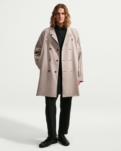 Nike Club Rules Erkek Trençkotu - Mink Brown/Sanddrift/Ironstone