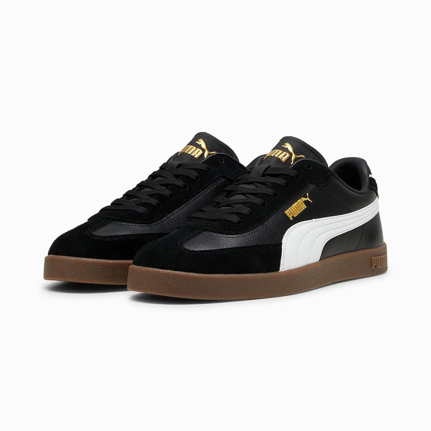 PUMA Club II Era Unisex Spor Ayakkabı - PUMA Black-PUMA White-PUMA Gold - 397447_02 - Görsel 4