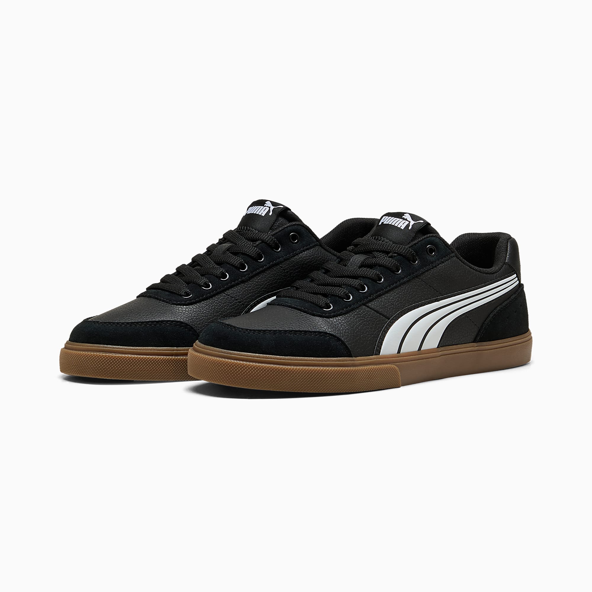 Court Ever UNISEX Ayakkabı - Puma Black-Puma White-Gum - 407186_01 - Görsel 2