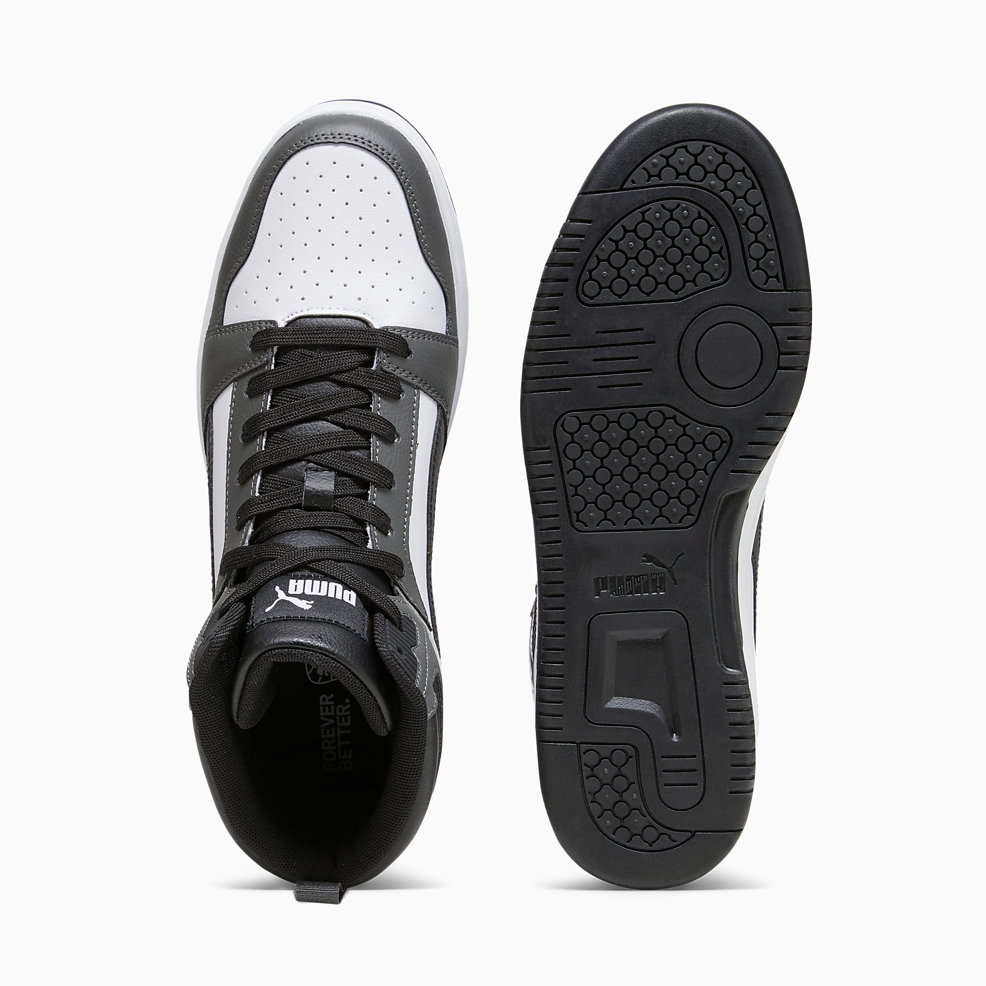 Rebound Ayakkabı - PUMA White-PUMA Black-Shadow Gray - 392326_03 - Görsel 6