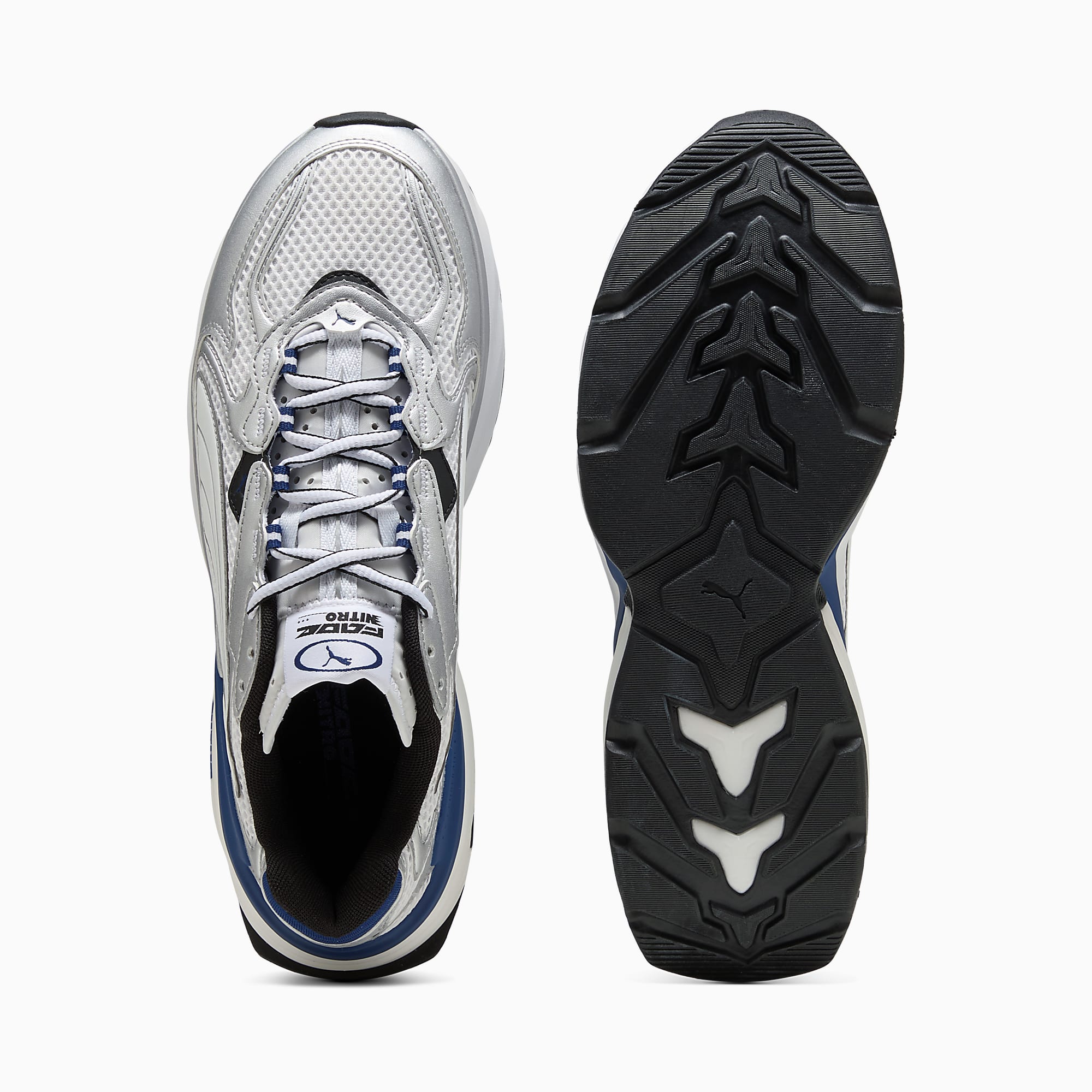 PUMA Fade UNISEX Ayakkabı - PUMA Silver-PUMA White-Blue Jewel - 406203_08 - Görsel 6