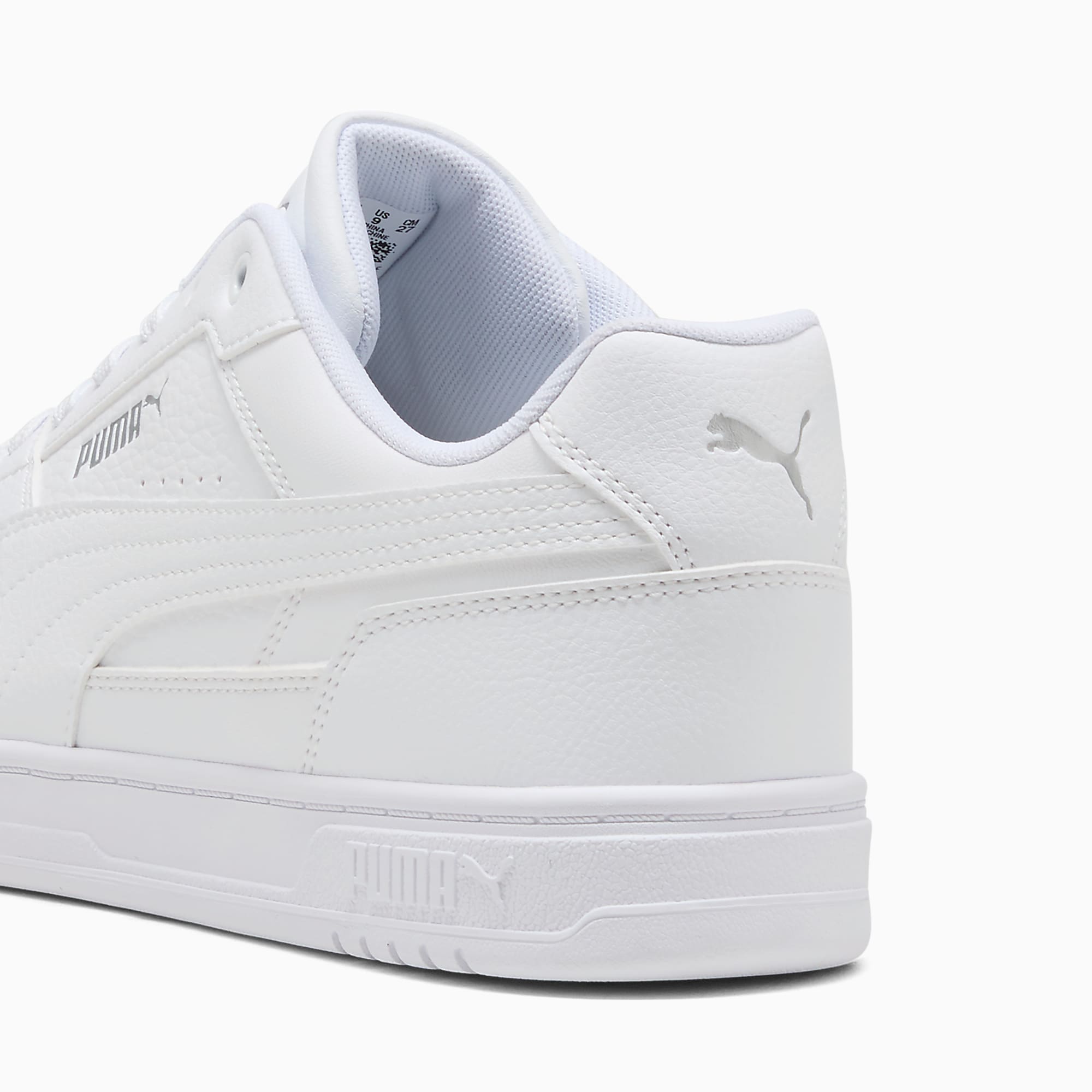 PUMA Caven UNISEX Ayakkabı - Puma White-Puma Silver-Puma Black - 409170_01 - Görsel 3