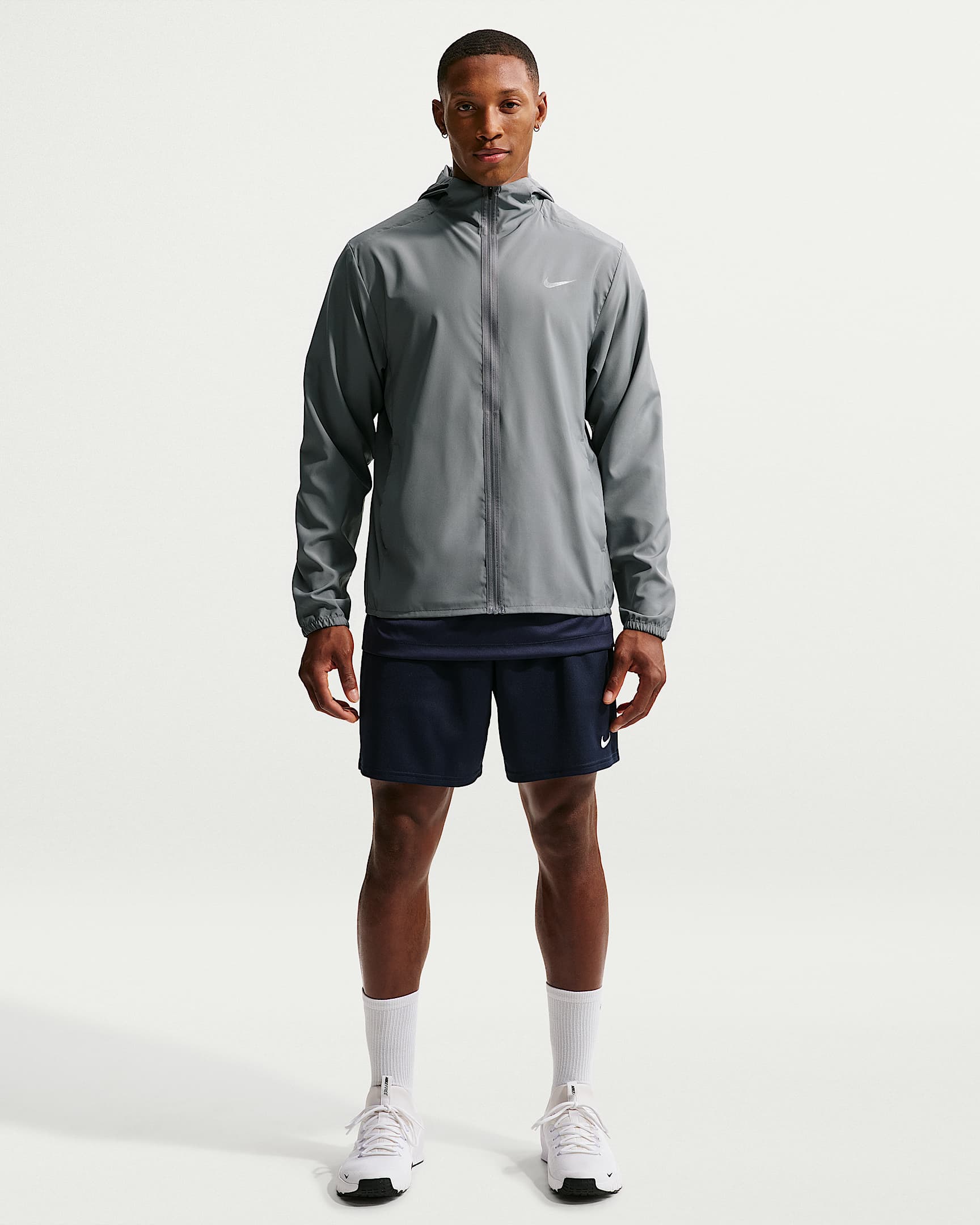 Nike Form Dri-FIT Kapüşonlu Çok Yönlü Erkek Ceketi - Smoke Grey
