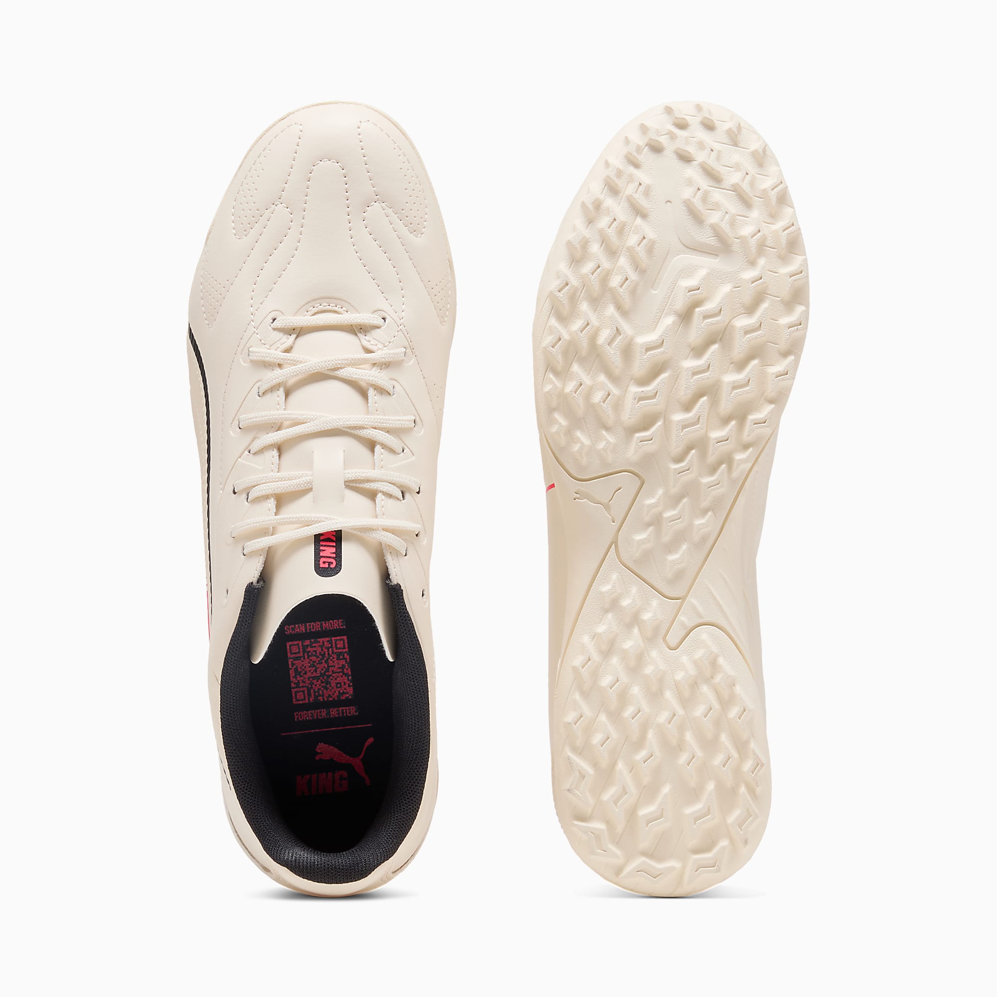KING 20 PLAY TT UNISEX Krampon - Sugared Almond-PUMA Black-Ultra Red - 109361_01 - Görsel 4