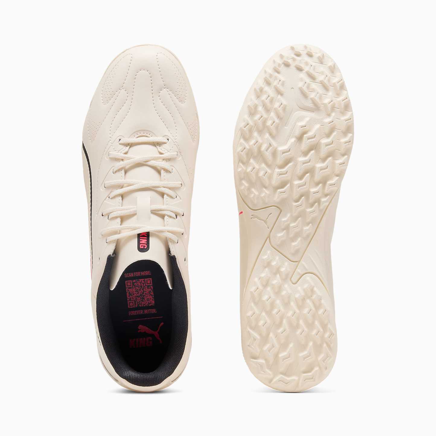 KING 20 PLAY TT UNISEX Krampon - Sugared Almond-PUMA Black-Ultra Red - 109361_01 - Görsel 4