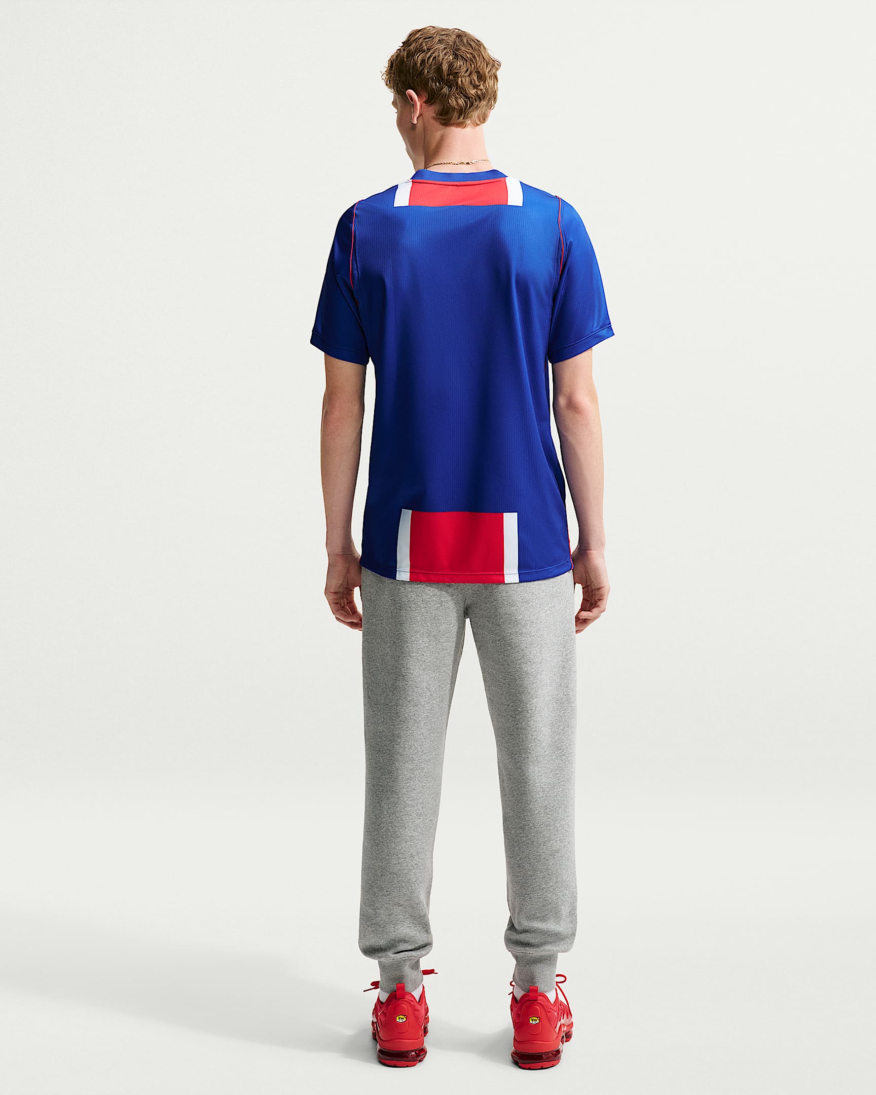 Paris Saint-Germain 2026/27 Stadyum İç Saha Nike Dri-FIT Erkek Futbol Taraftar Forması - Old Royal/Beyaz/University Red/Beyaz