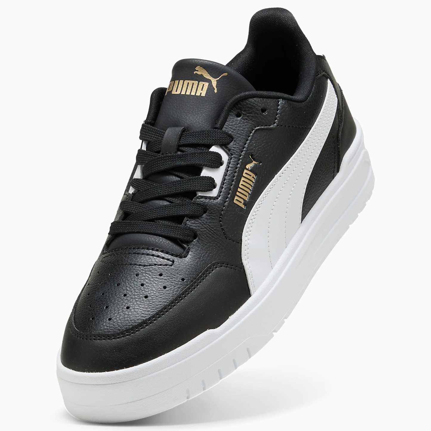 Shuffle Downtown UNISEX Ayakkabı - PUMA Black-PUMA White-PUMA Gold - 402596_07 - Görsel 6