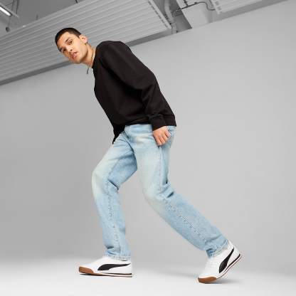 PUMA TURINO II Unisex Spor Ayakkabı - PUMA White-PUMA Black-Cool Light Gray - 397452_02 - Görsel 3