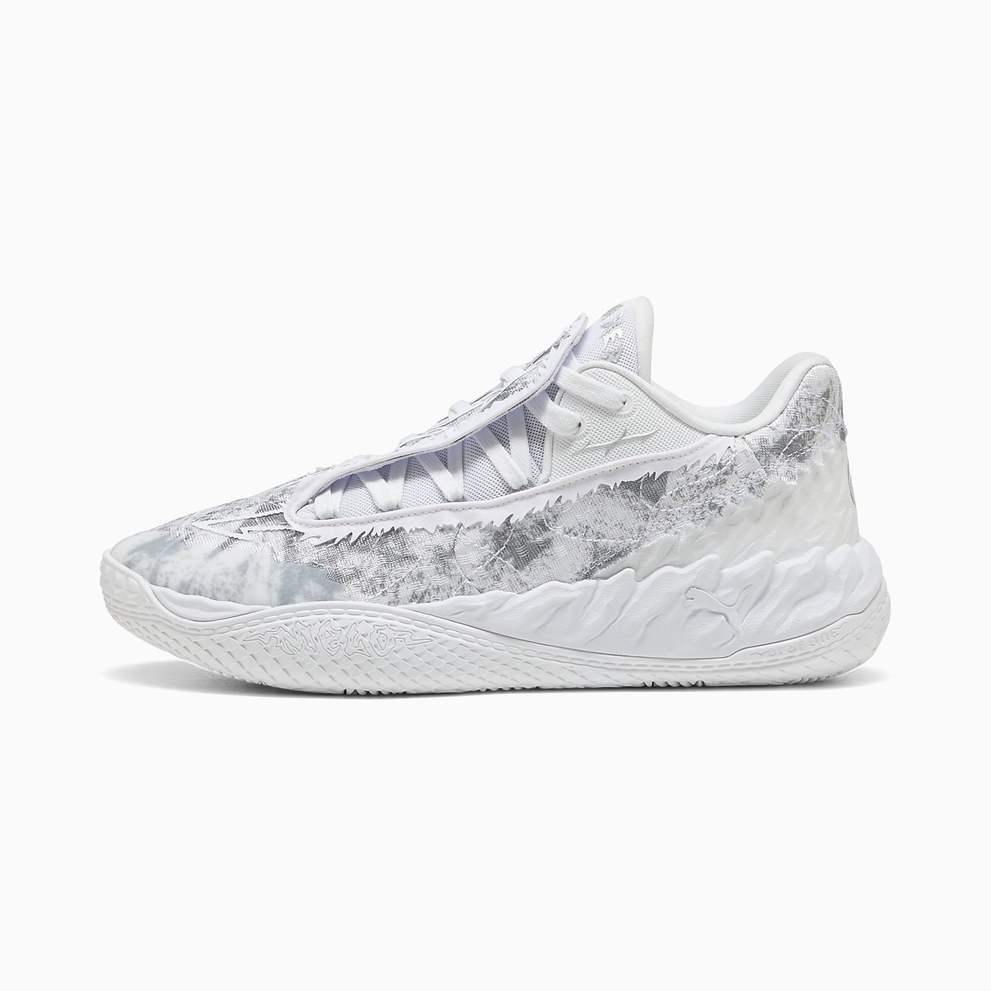 MB.05 Lo Team UNISEX Basketbol Ayakkabısı - PUMA White-Gray Echo - 313266_02 - Görsel 1