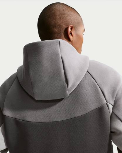 Nike Tech Fleece Windrunner Tam Boy Fermuarlı Erkek Ceketi - Pencil Point/Medium Ash/College Grey/Sapphire