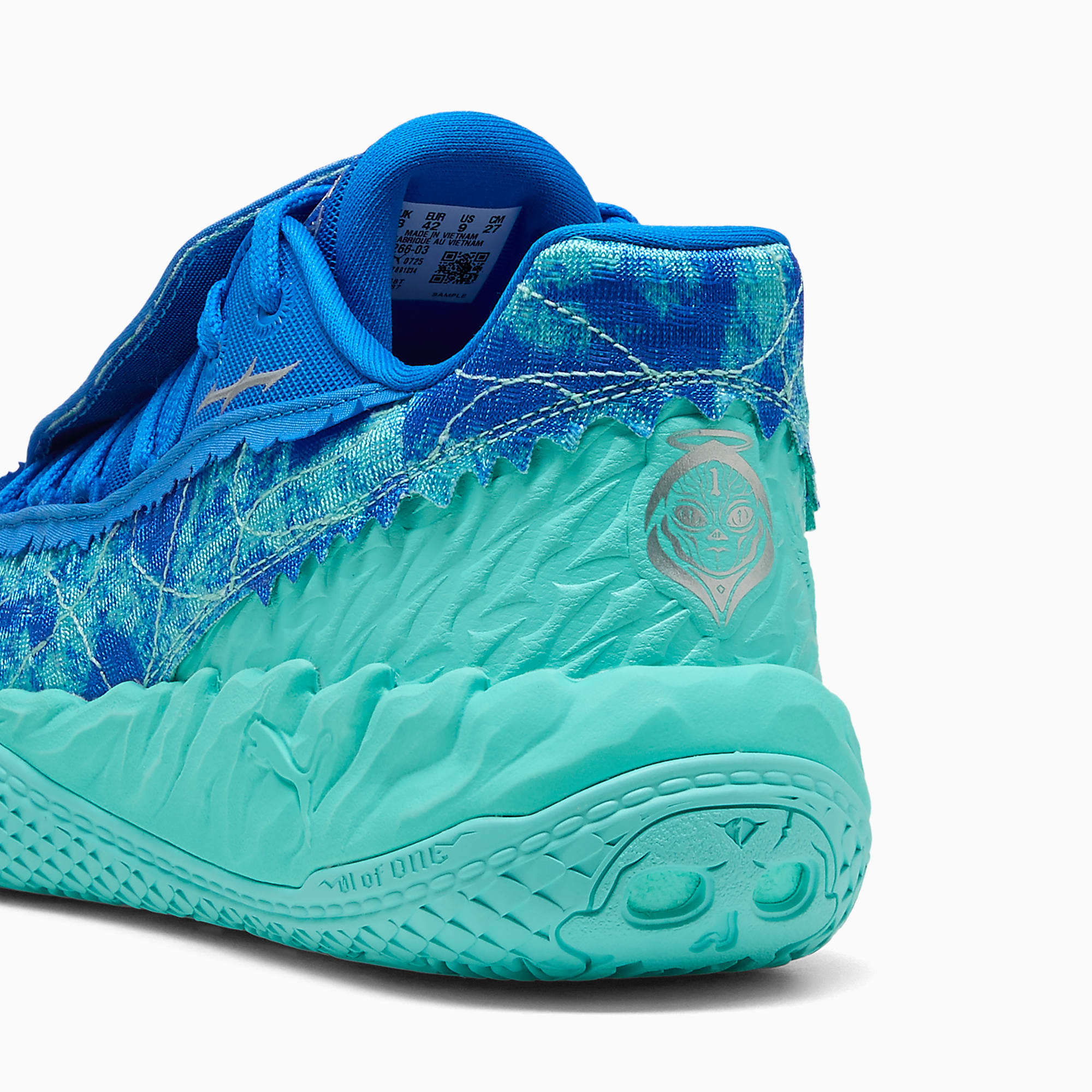 MB.05 Lo Team UNISEX Basketbol Ayakkabısı - Ultra Blue-Intense Mint - 313266_03 - Görsel 5