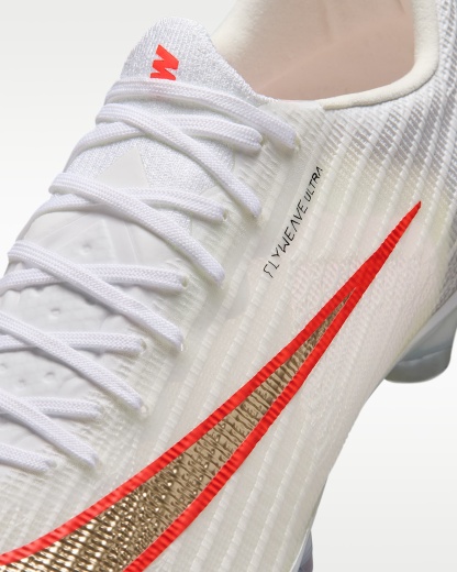 Nike Mercurial Superfly 11 Elite Düşük Bilekli Suni Çim Kramponu - Beyaz/Bright Crimson/Blur