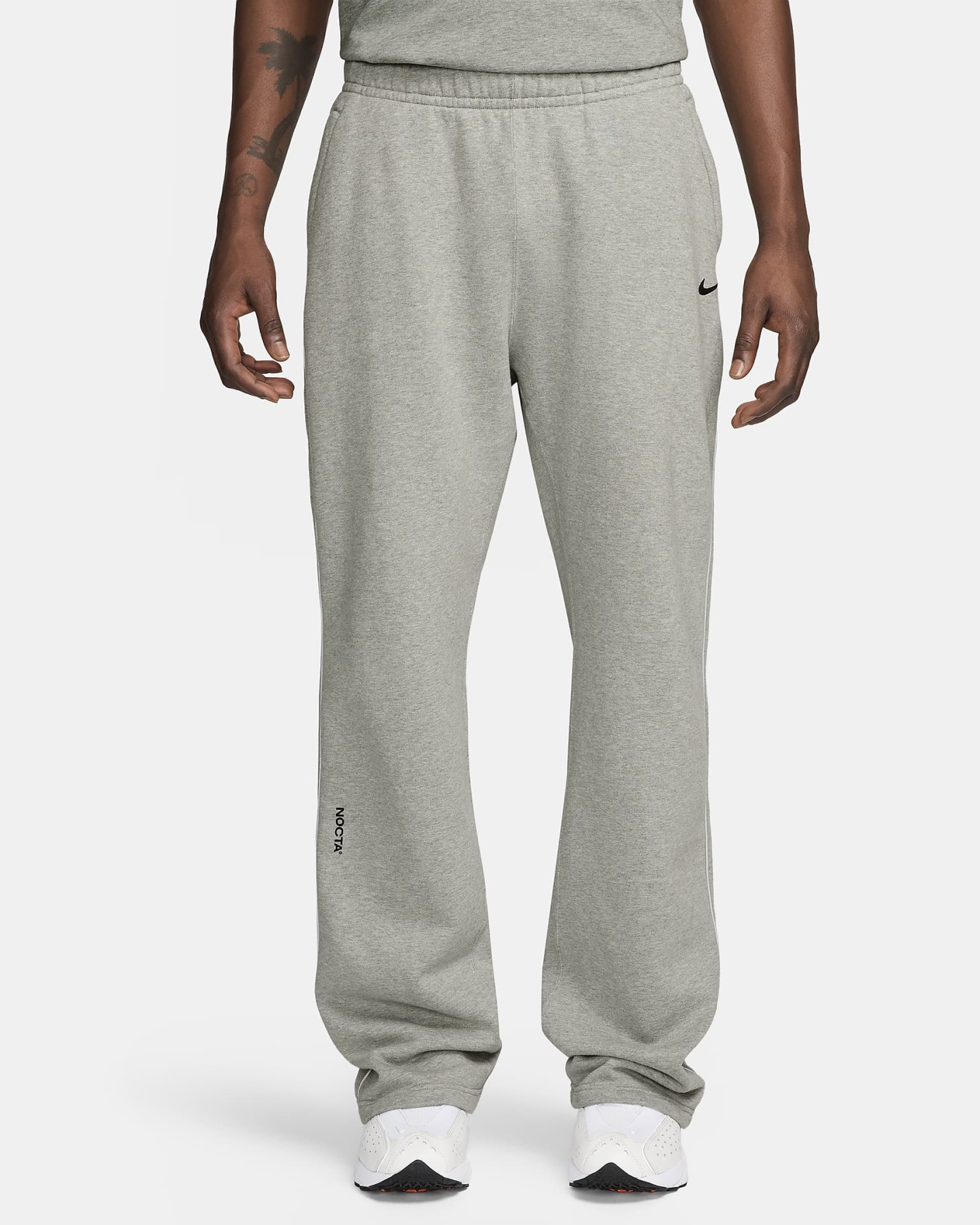 NOCTA NOCTA Fleece CS Açık Paçalı Eşofman Altı - Dark Grey Heather/Matte Silver/Siyah