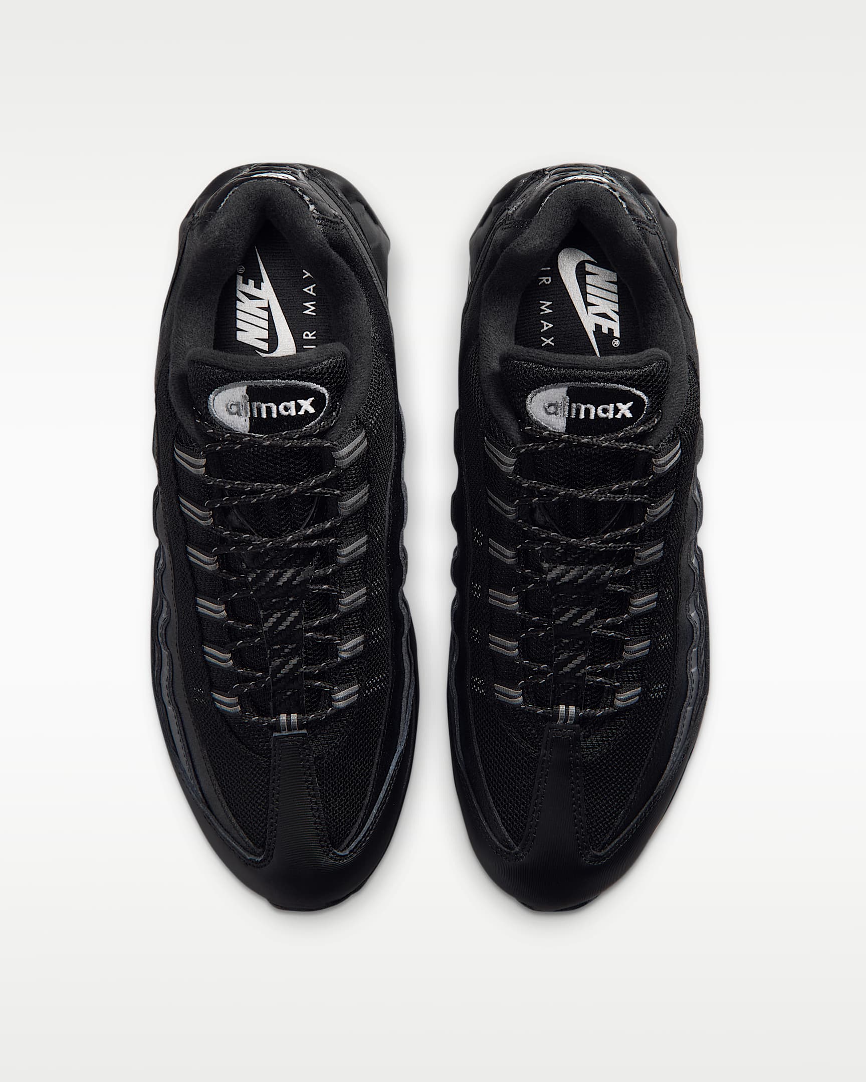 Nike Air Max 95 Big Bubble Erkek Ayakkabısı - Siyah/Metallic Silver/Cool Grey/Beyaz