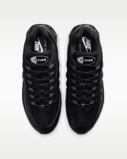 Nike Air Max 95 Big Bubble Erkek Ayakkabısı - Siyah/Metallic Silver/Cool Grey/Beyaz
