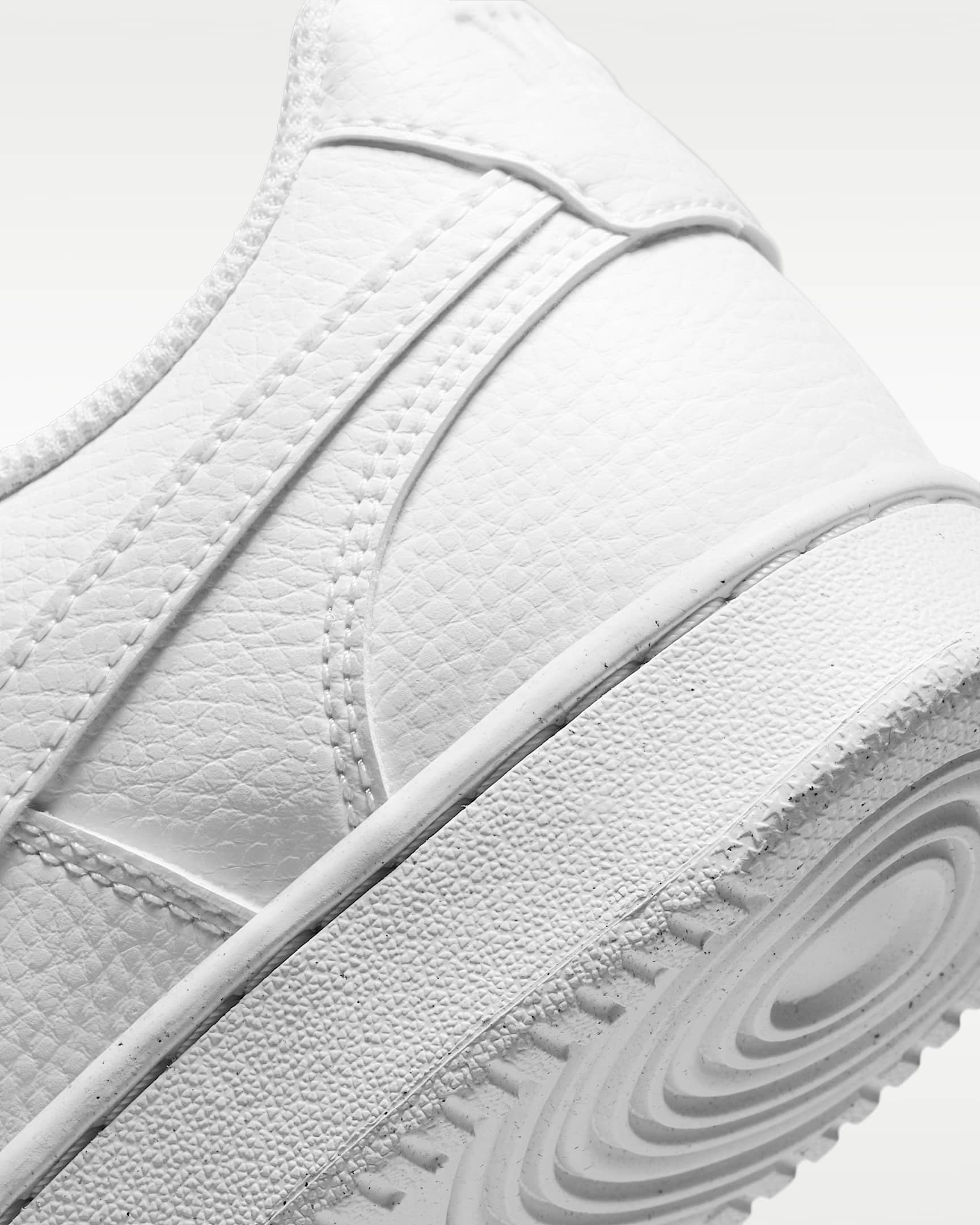 Nike Court Vision Low Next Nature Kadın Ayakkabısı - Beyaz/Beyaz/Beyaz