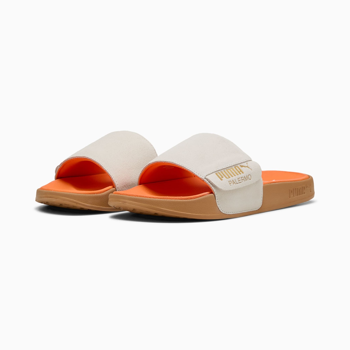 Leadcat 2.0 Palermo FOIL UNISEX Terlik - Warm White-PUMA Gold-Gum - 399041_05 - Görsel 2
